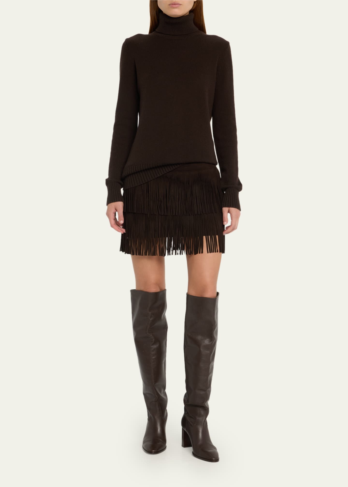 Michael kors clearance fringe sweater
