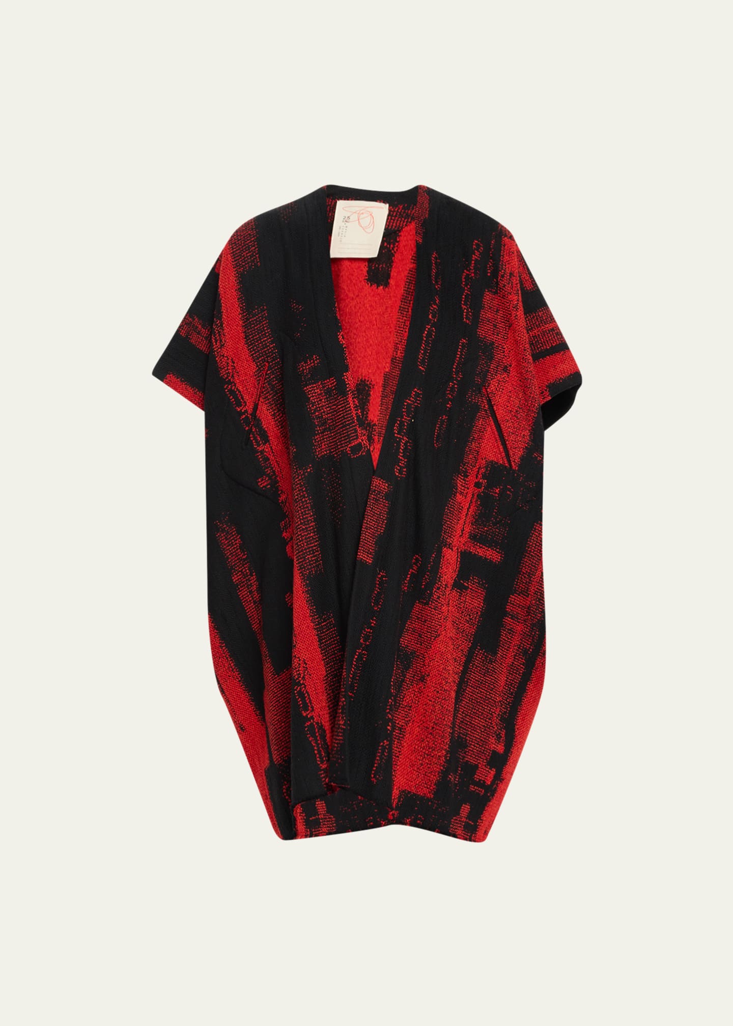 Zero + Maria Cornejo Gaban Abstract Open-Front Coat - Bergdorf Goodman