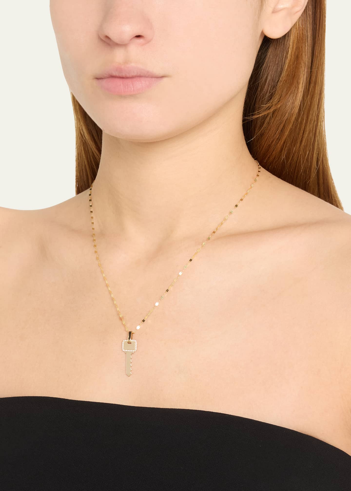 14k gold outlet lock pendant