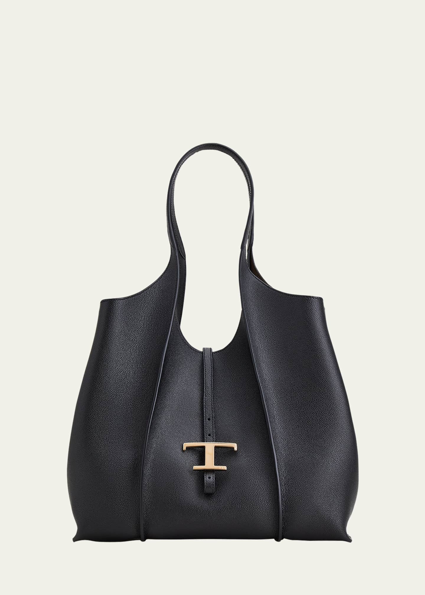Tod's Medium Leather T Timeless Tote Shopping Bag - Bergdorf