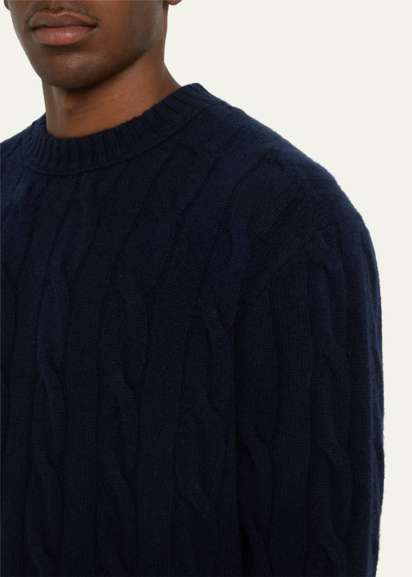 FRAME Men's Cashmere Cable-Knit Sweater - Bergdorf Goodman