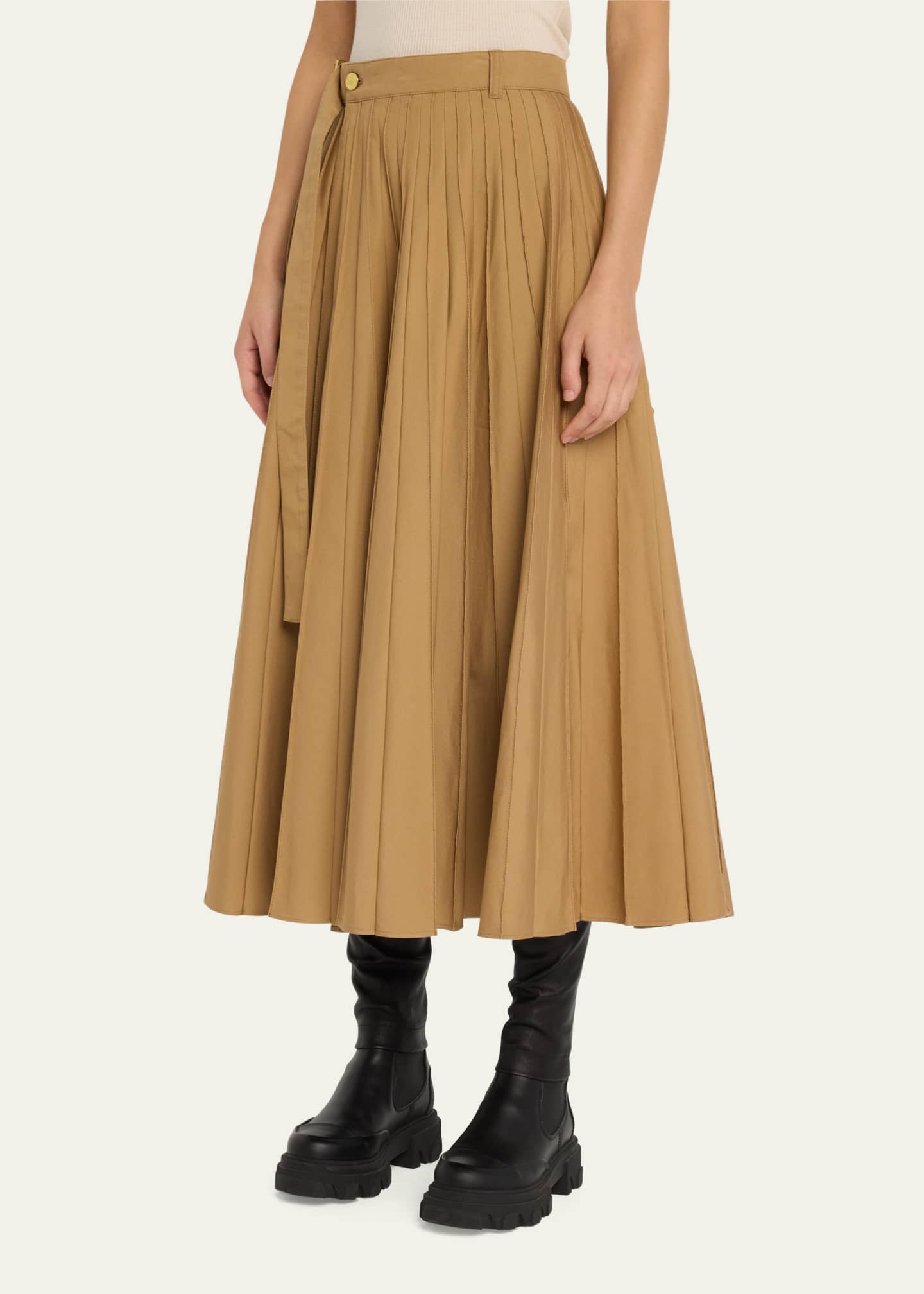 SACAI x Carhartt WIP Pleated Midi Skirt with Belt
