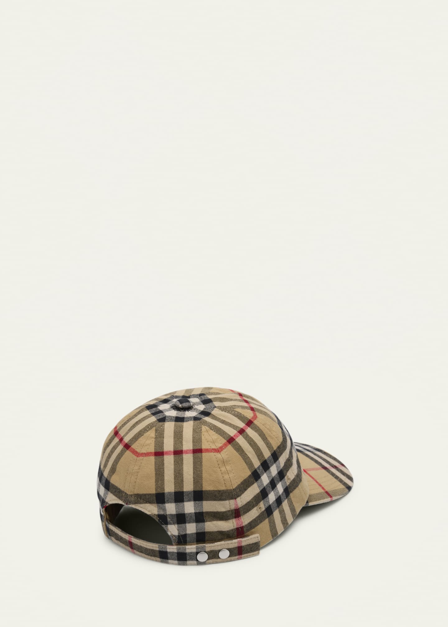 Burberry Men's Vintage Check Cotton Baseball Cap