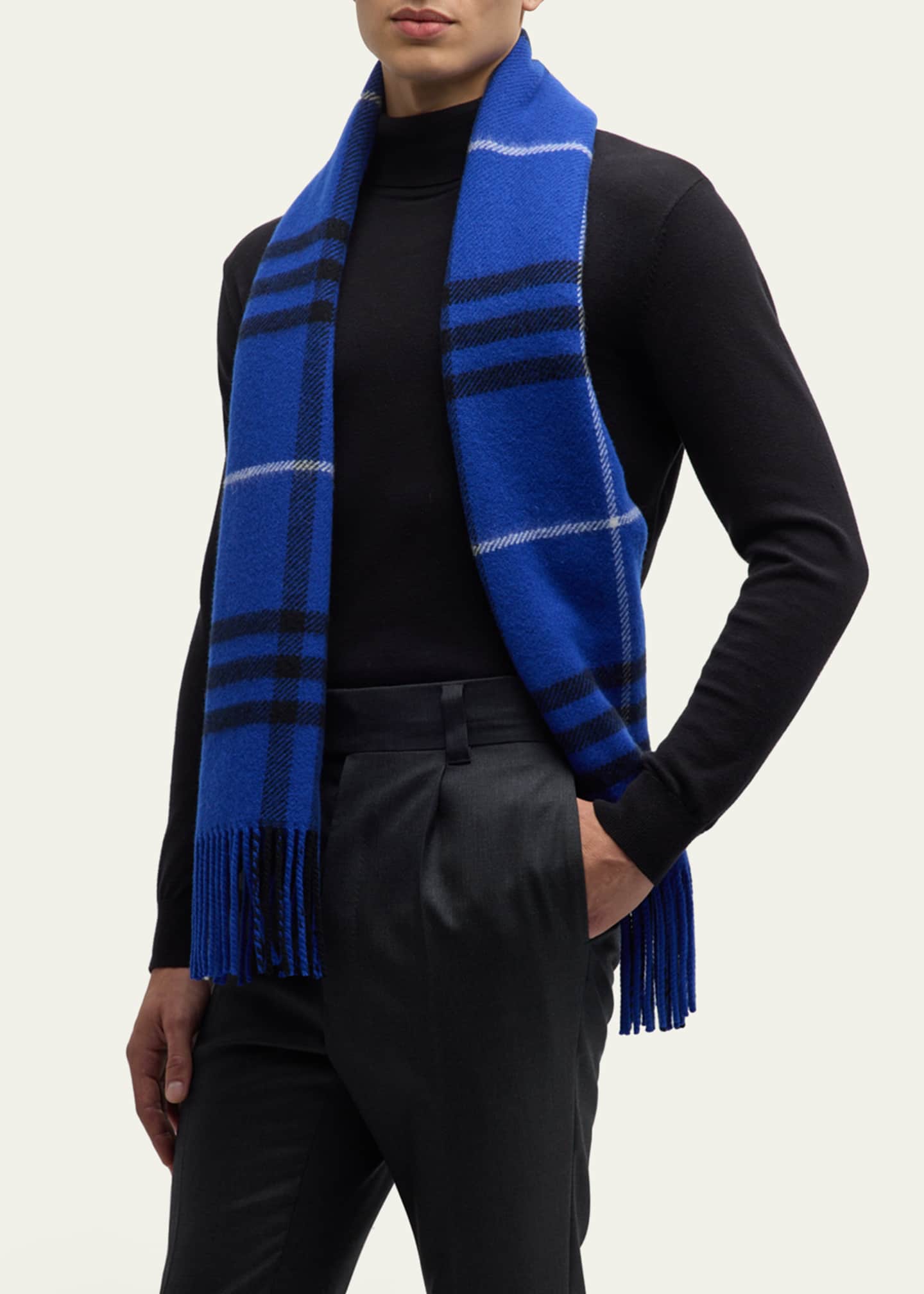 Burberry mens deals wool scarf