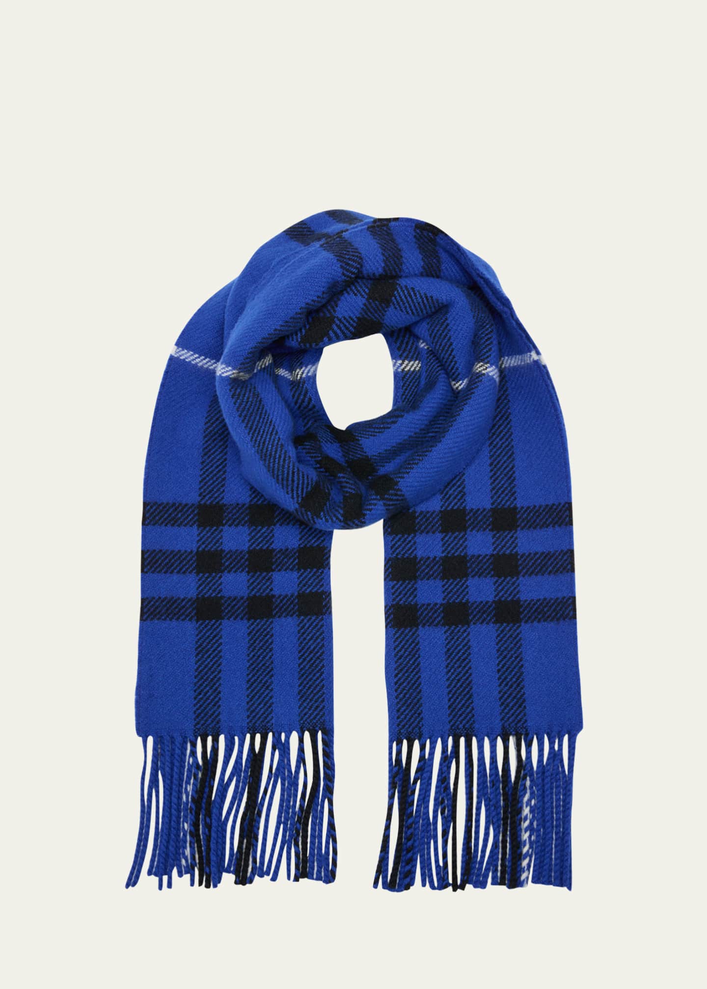 Men's wool burberry scarf best sale