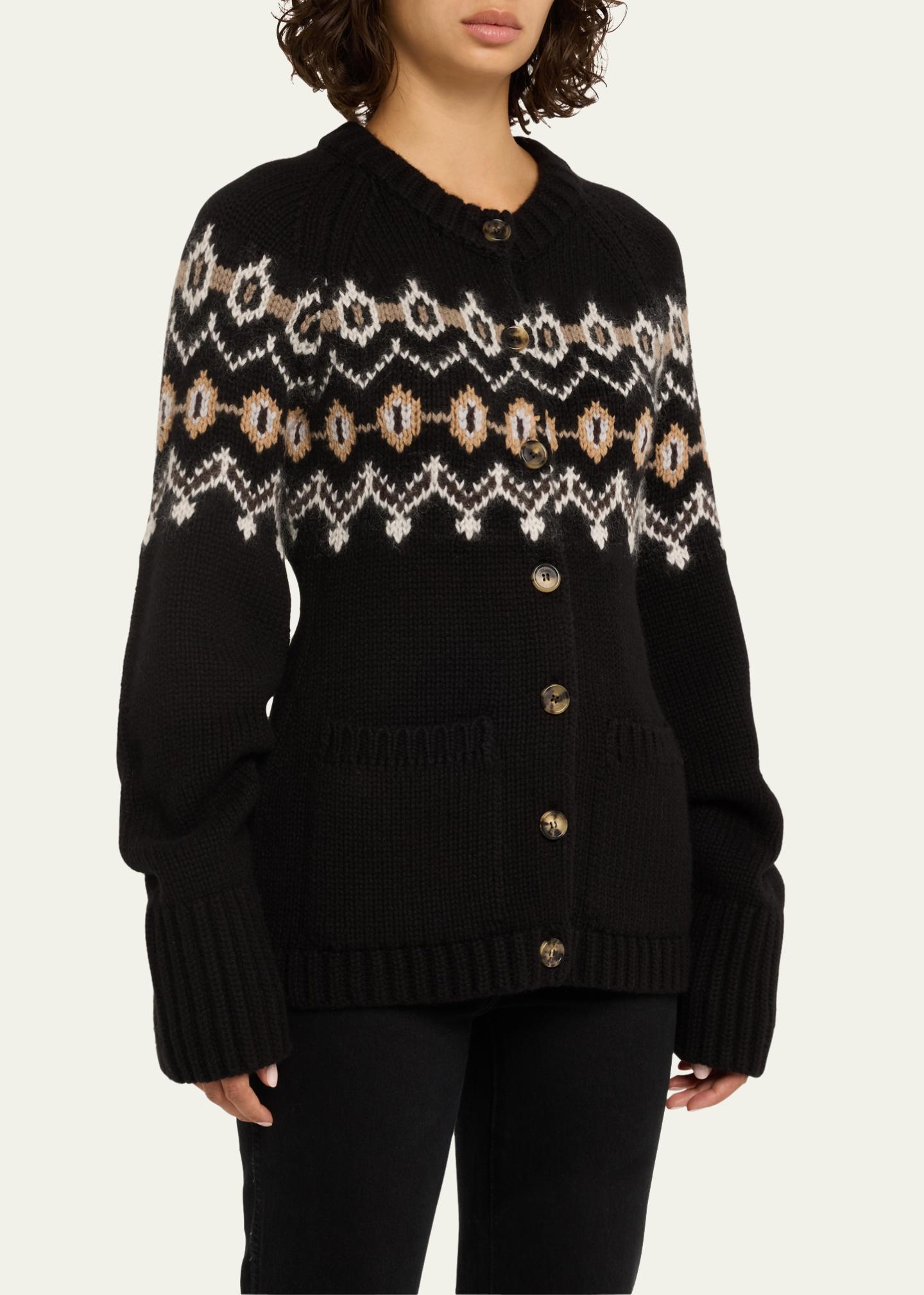 Jupe Crayon J.CREW En Mélange Cachemire - Motif Fair Isle Multicolore, Taille XXXS, Neuf Avec étiquettes