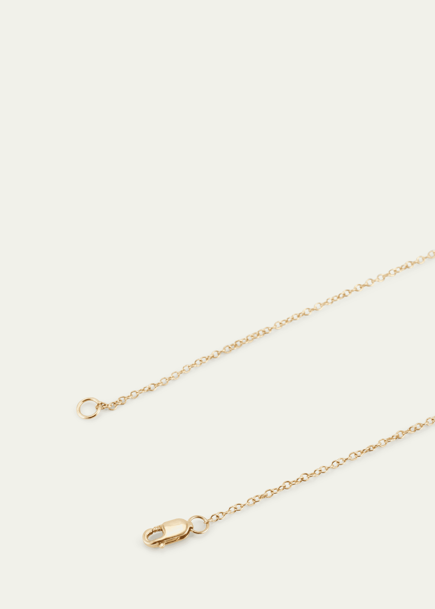 Katey Walker 18K Yellow Gold Pierced Pear Marquise White Topaz and Diamond Half Tennis Necklace Image 4 of 4