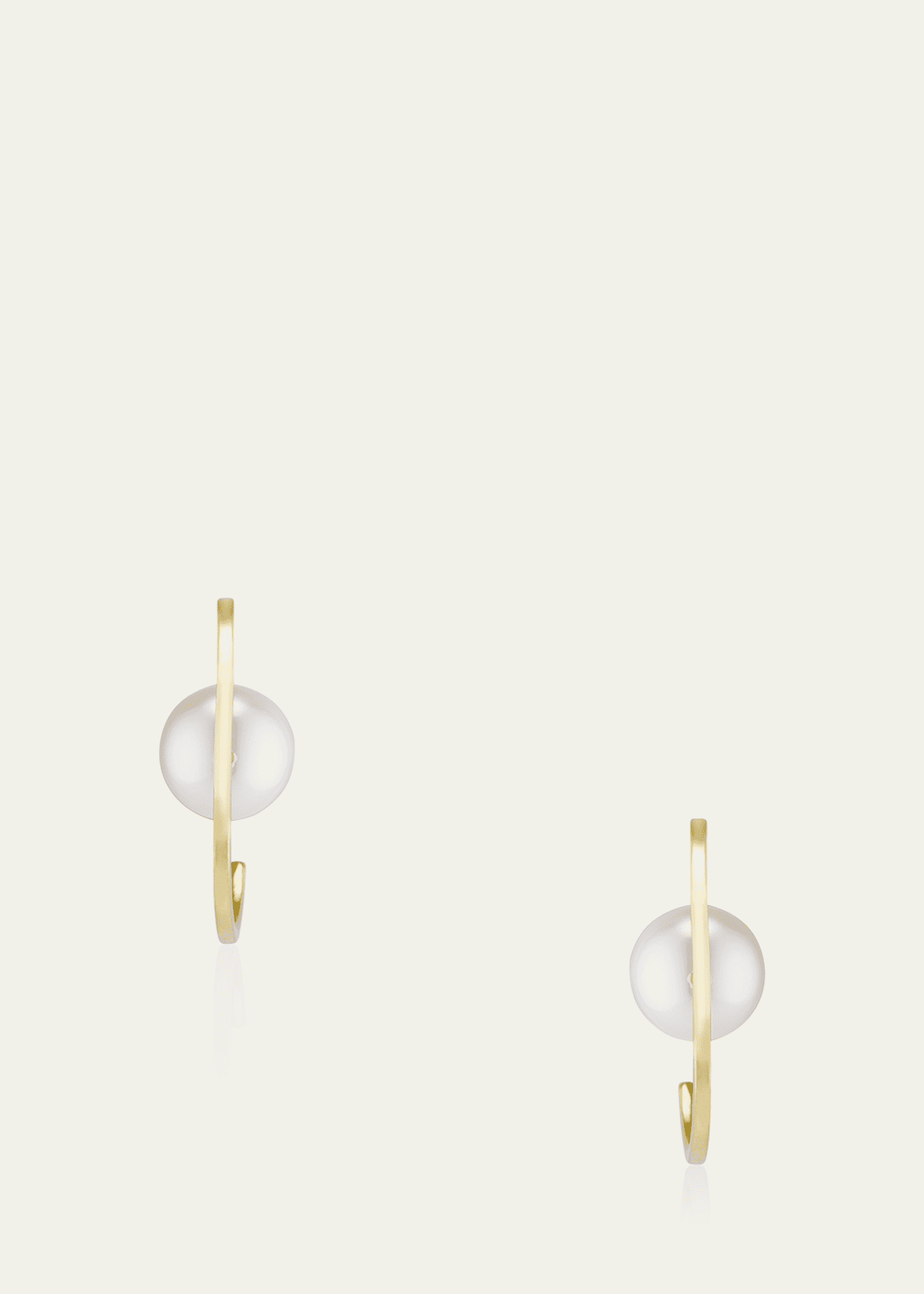 Katey Walker Orbit 6mm Pearl Ear Cuffs in 18K Gold Image 3 of 4