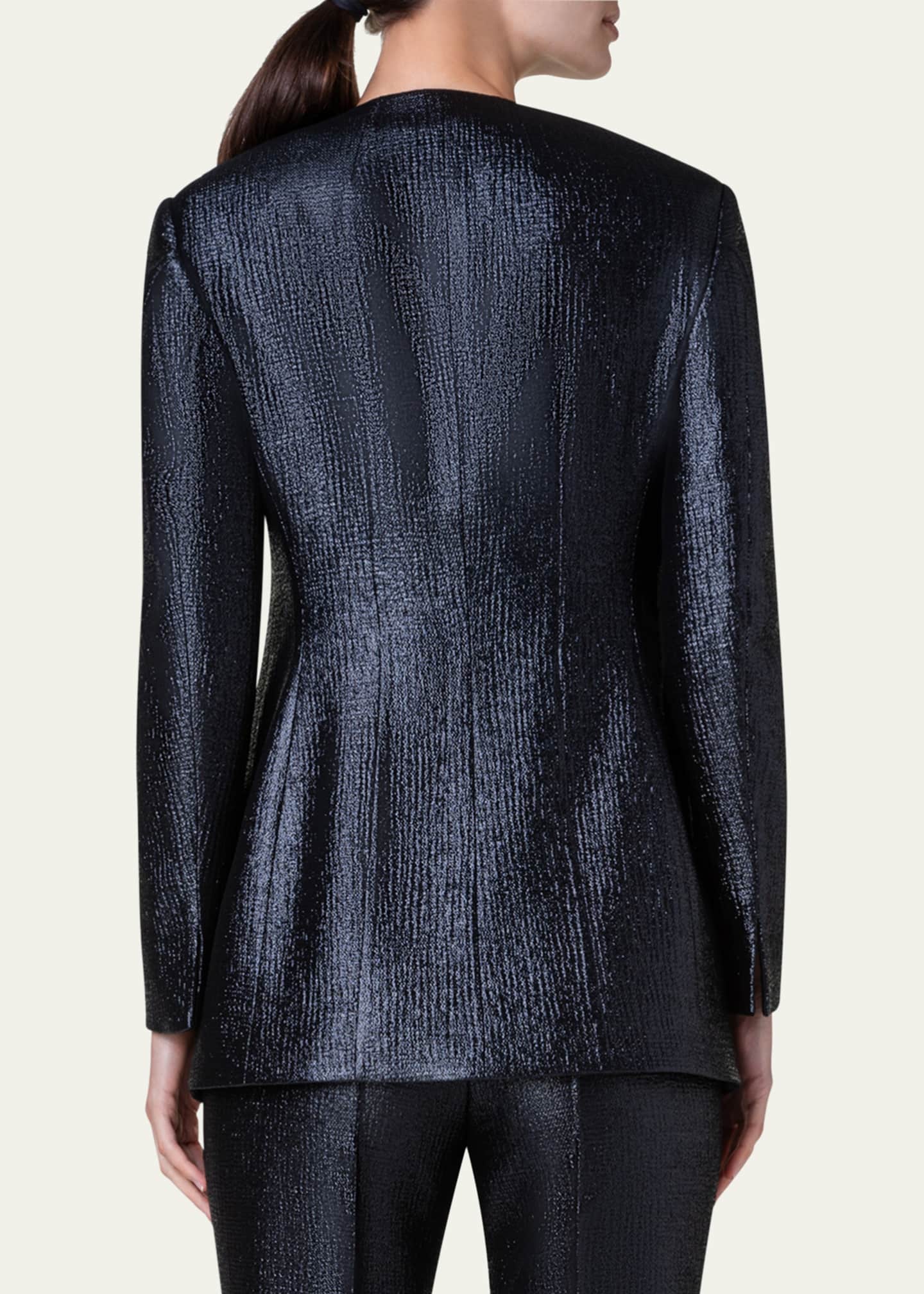 Akris Long Lurex Jacket Image 3 of 5