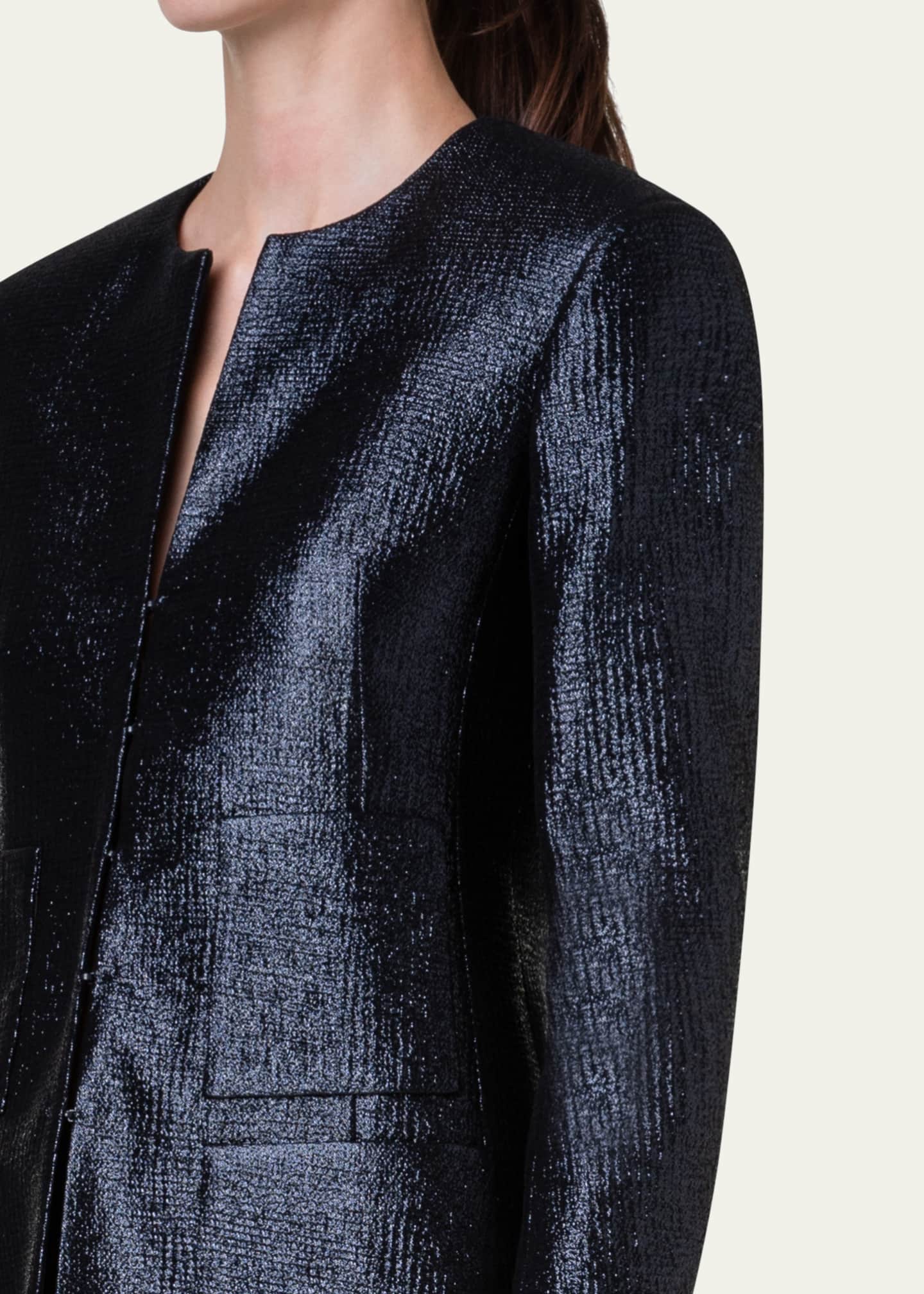 Akris Long Lurex Jacket Image 5 of 5