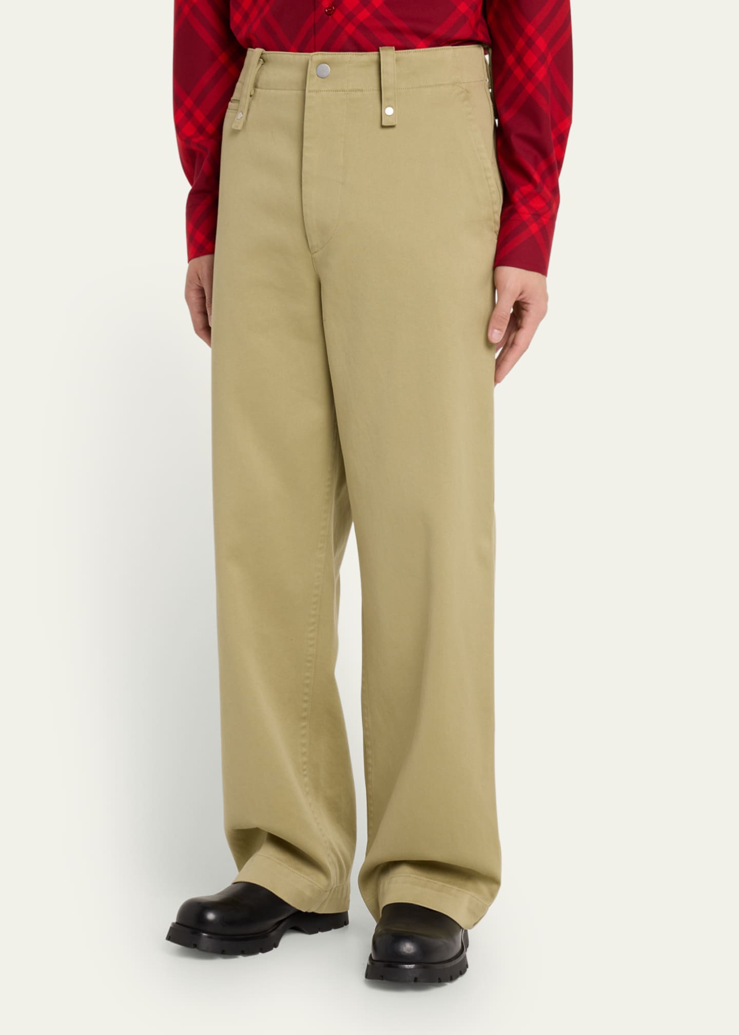 Burberry Men s Wide Leg Chino Pants Bergdorf Goodman