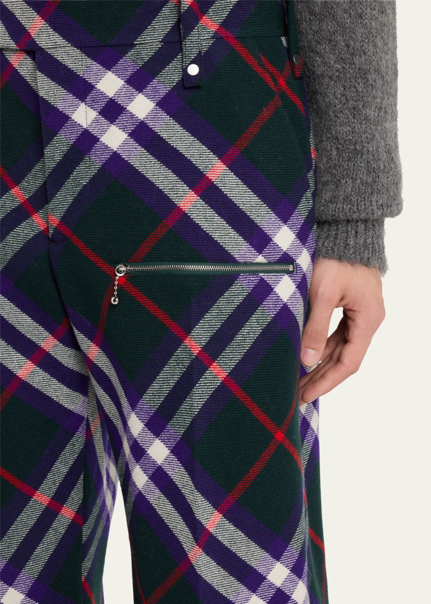 Burberry pants mens purple hot sale