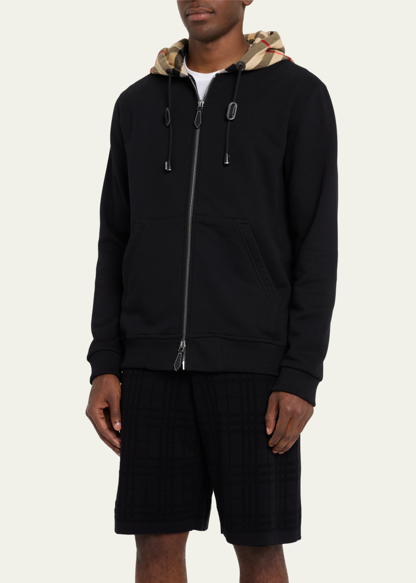Burberry mens zip up hoodie hot sale