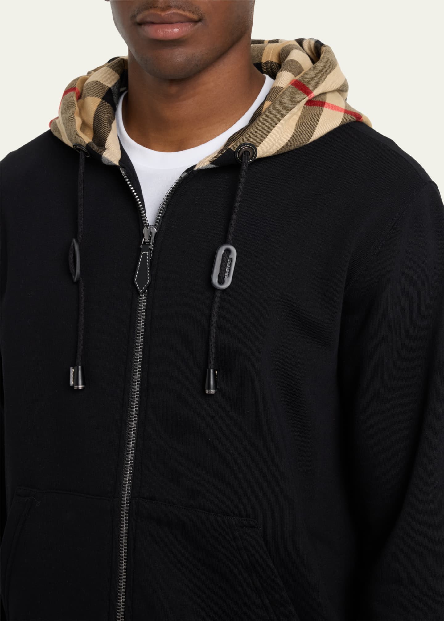 Men's burberry zip hoodie clearance
