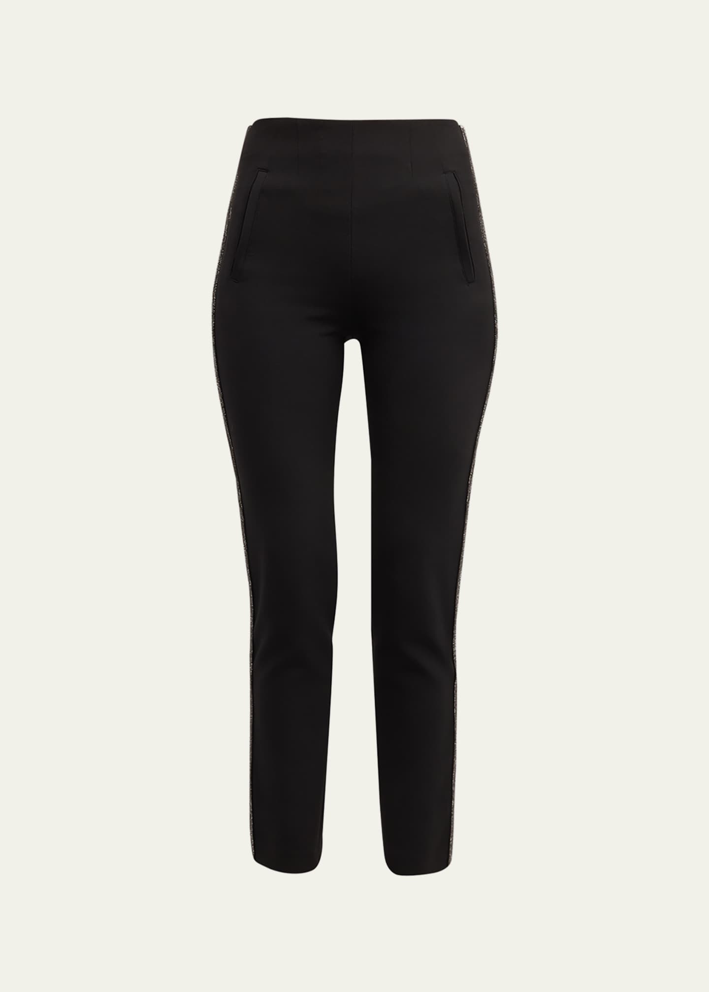 Skinny black cheap crop pants
