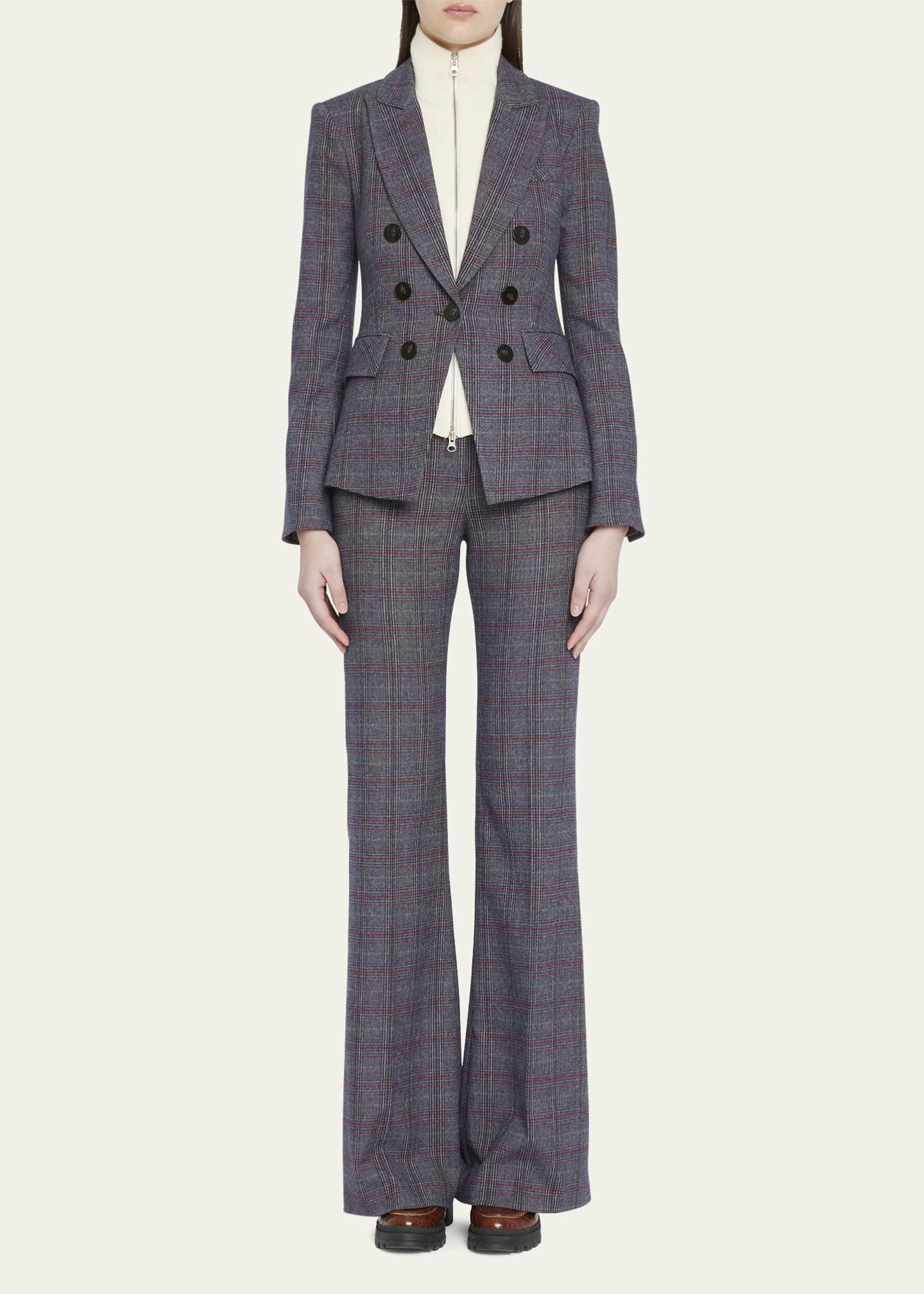 Veronica beard plaid pants sale