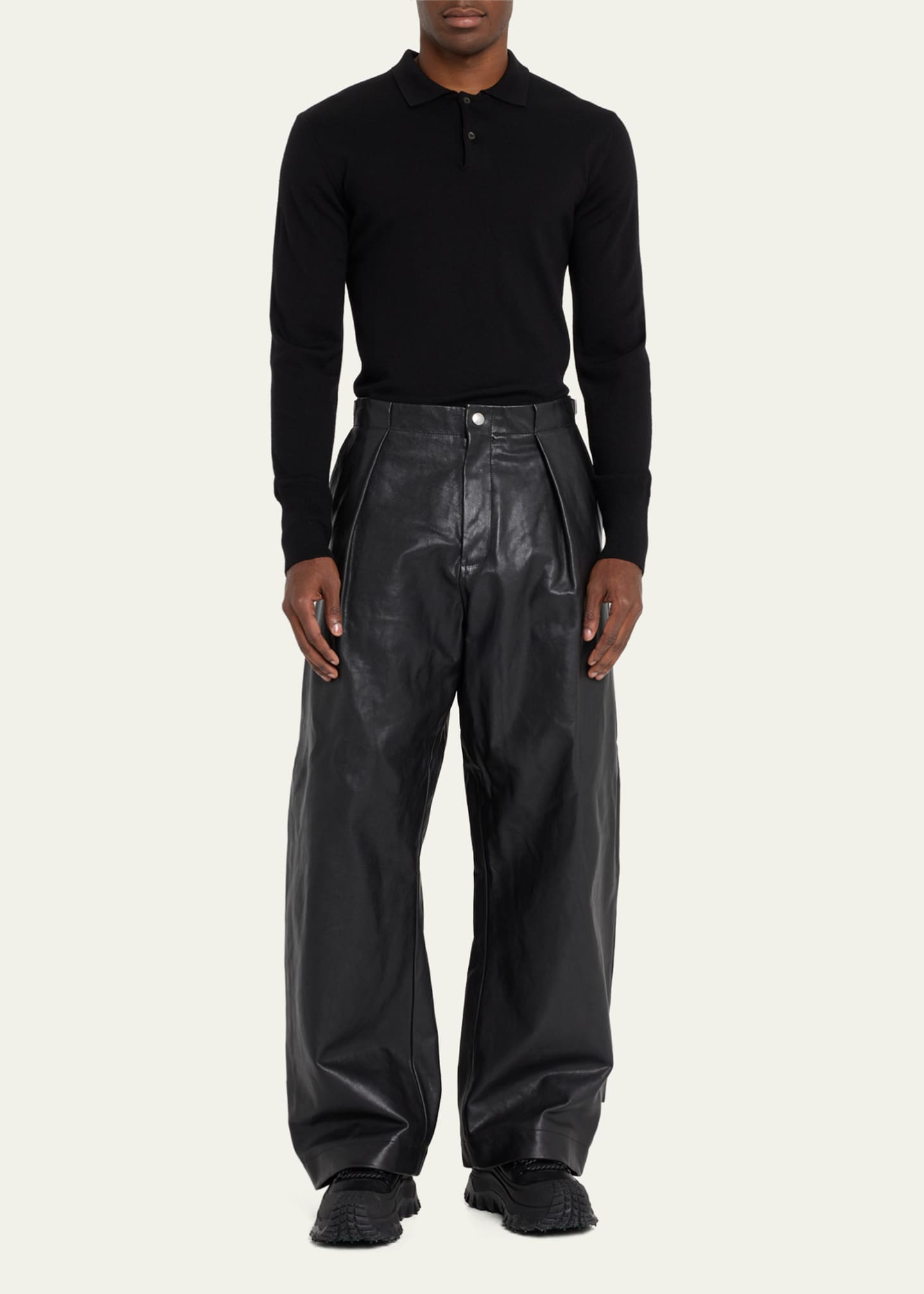 Burberry leather pants on sale