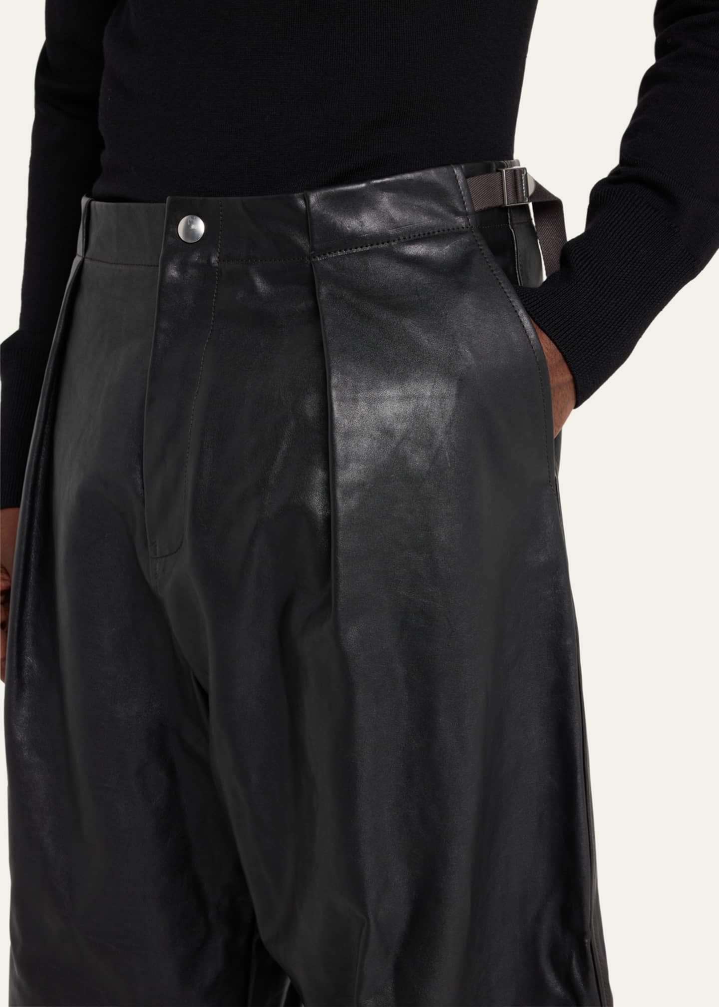 Burberry leather pants sales