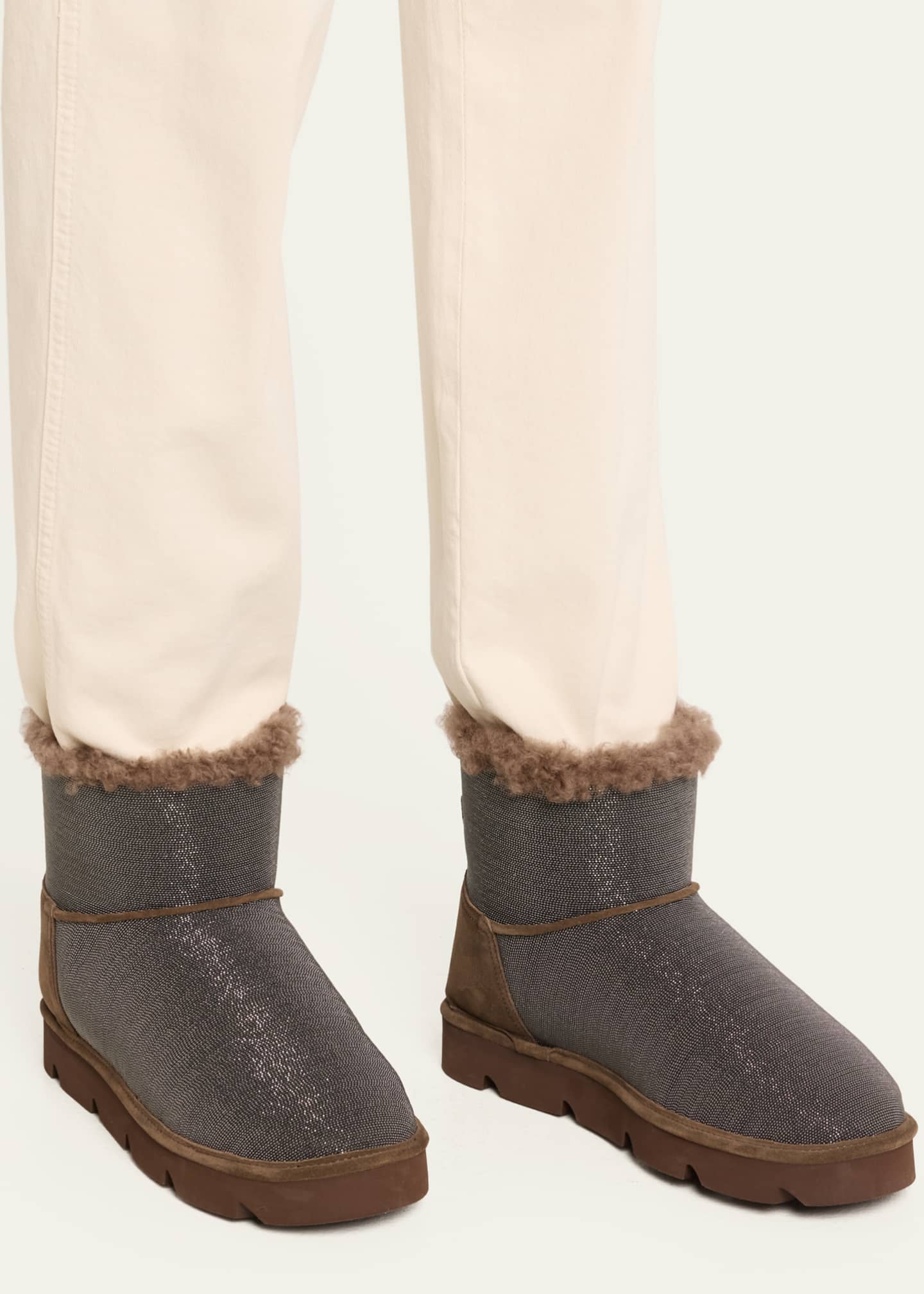Brunello Cucinelli Sparkle Monili Ankle Boots