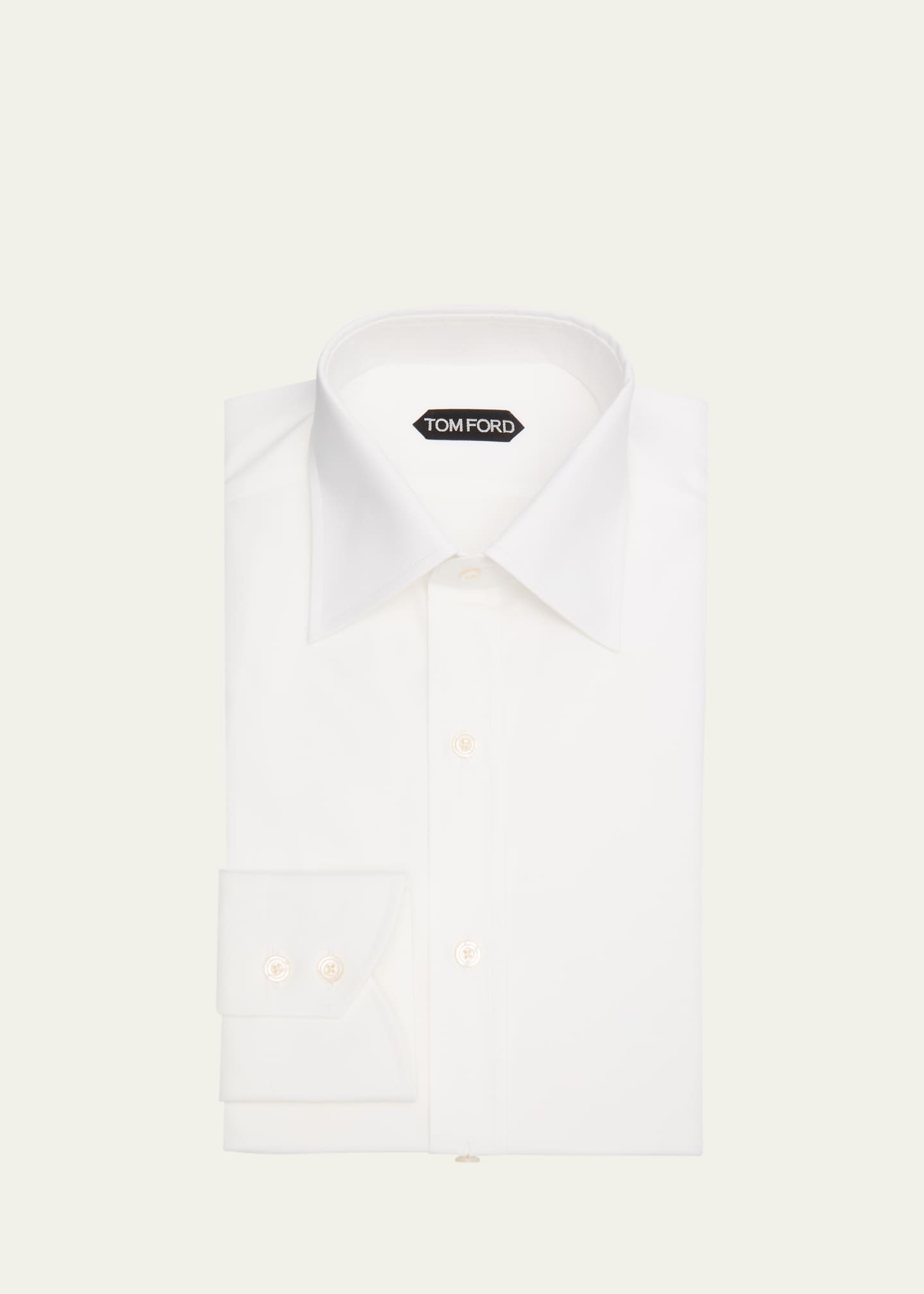 TOM FORD Men's Cotton Point-Collar Dress Shirt - Bergdorf Goodman