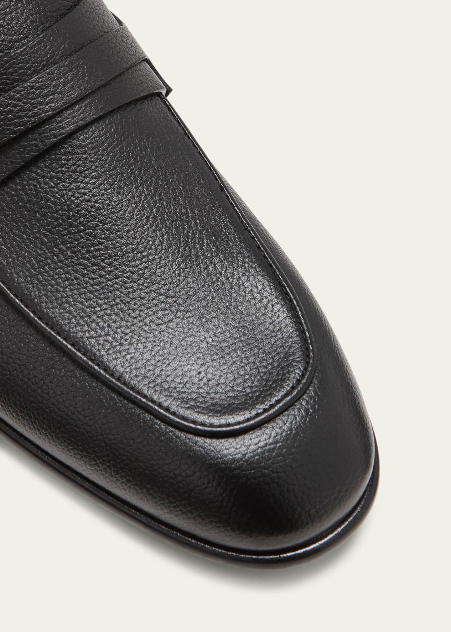 Ferragamo Men's Desio Gancio Ornament Penny Loafers