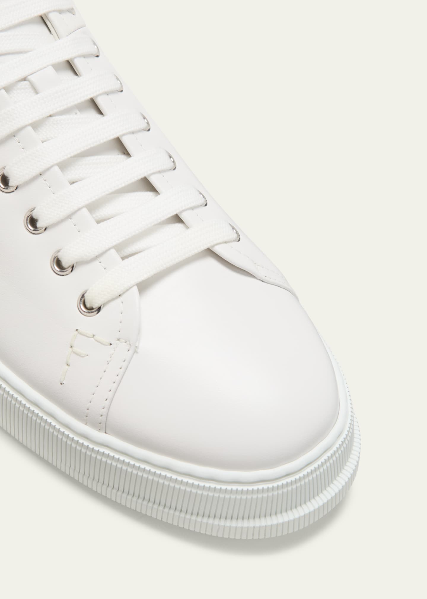 Ferragamo Men's Clayton Tonal Leather Low-Top Sneakers Image 5 of 5
