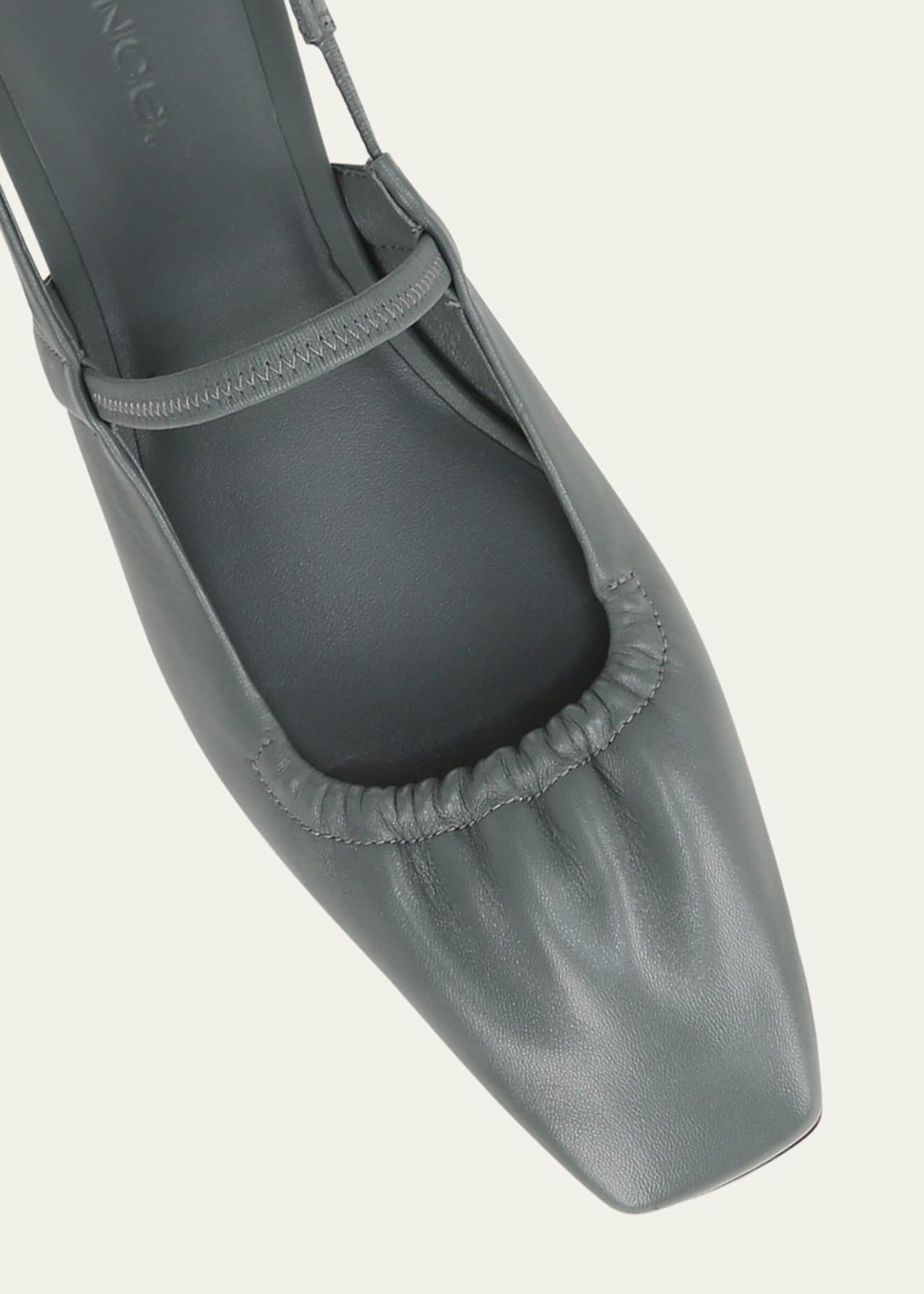 vince cadya leather slingback ballerina flats