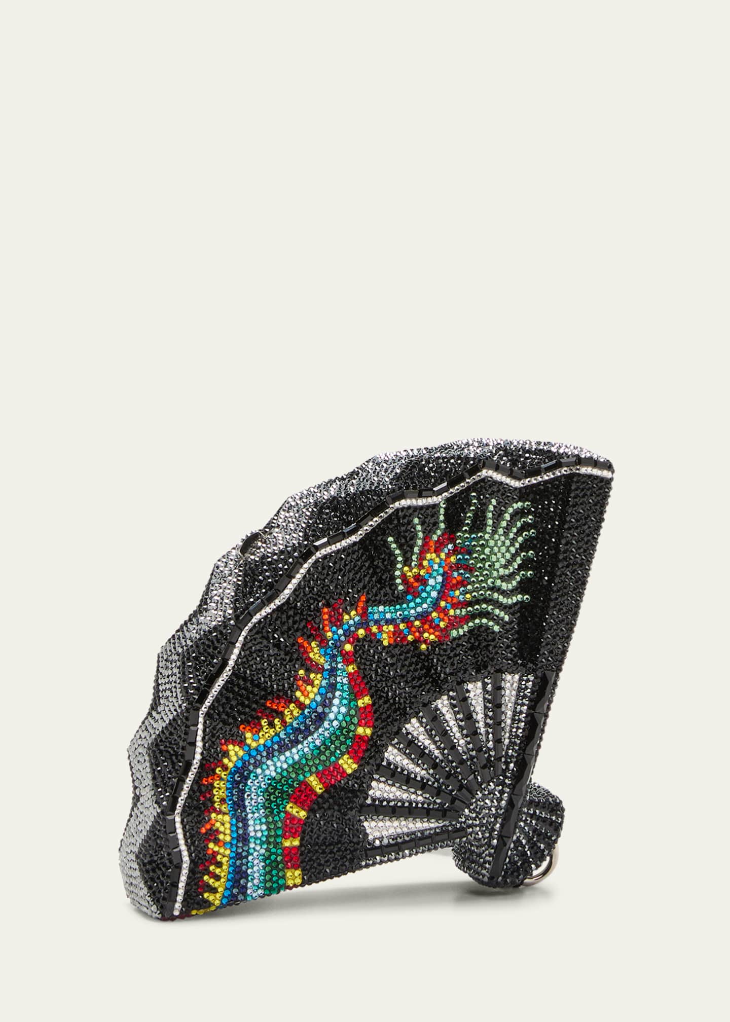 Judith Leiber Couture Lunar New Year 2024 Dragon Lair Hand Fan Minaudiere Image 3 of 5