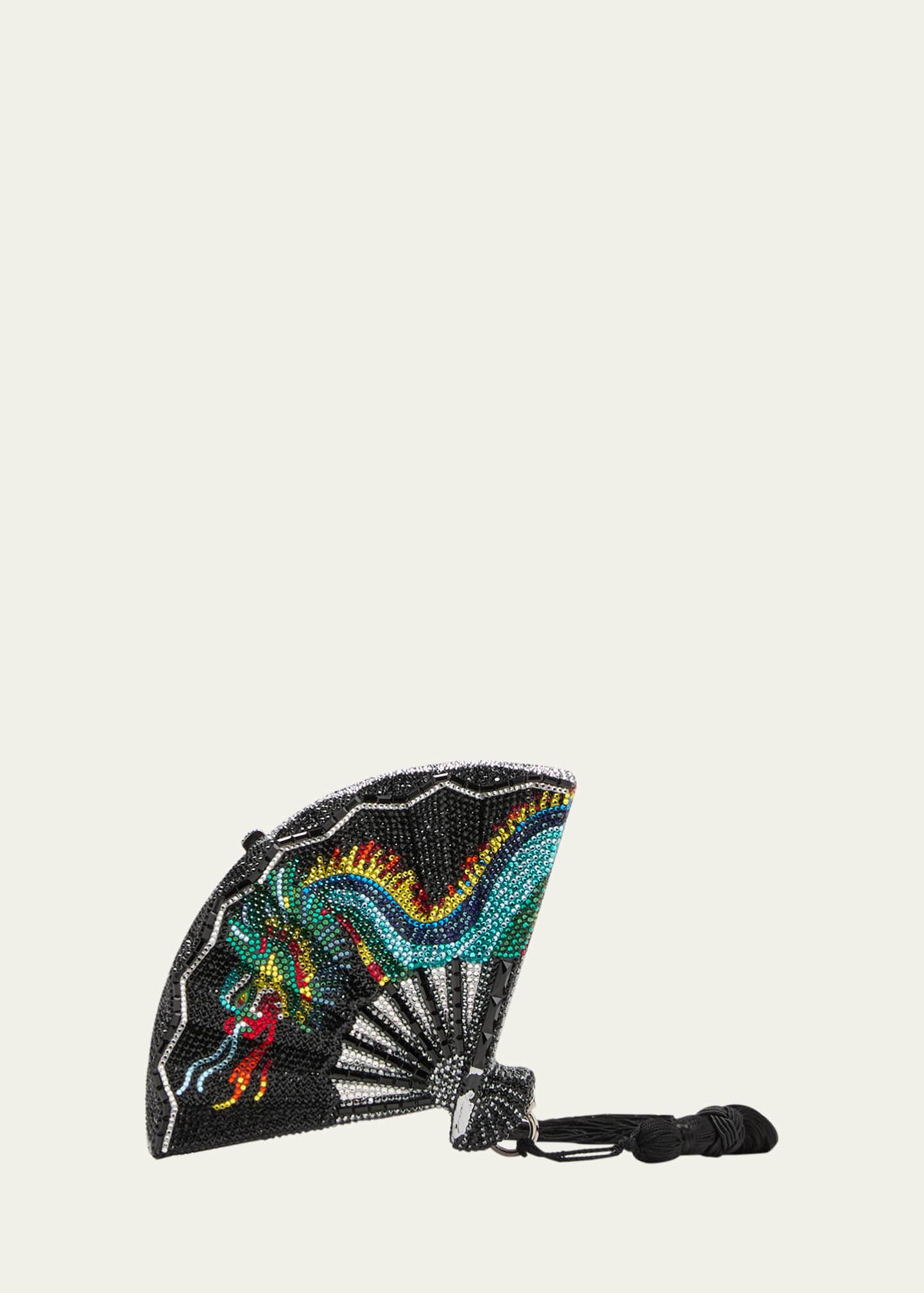 Judith Leiber Couture Lunar New Year 2024 Dragon Lair Hand Fan Minaudiere Image 1 of 5