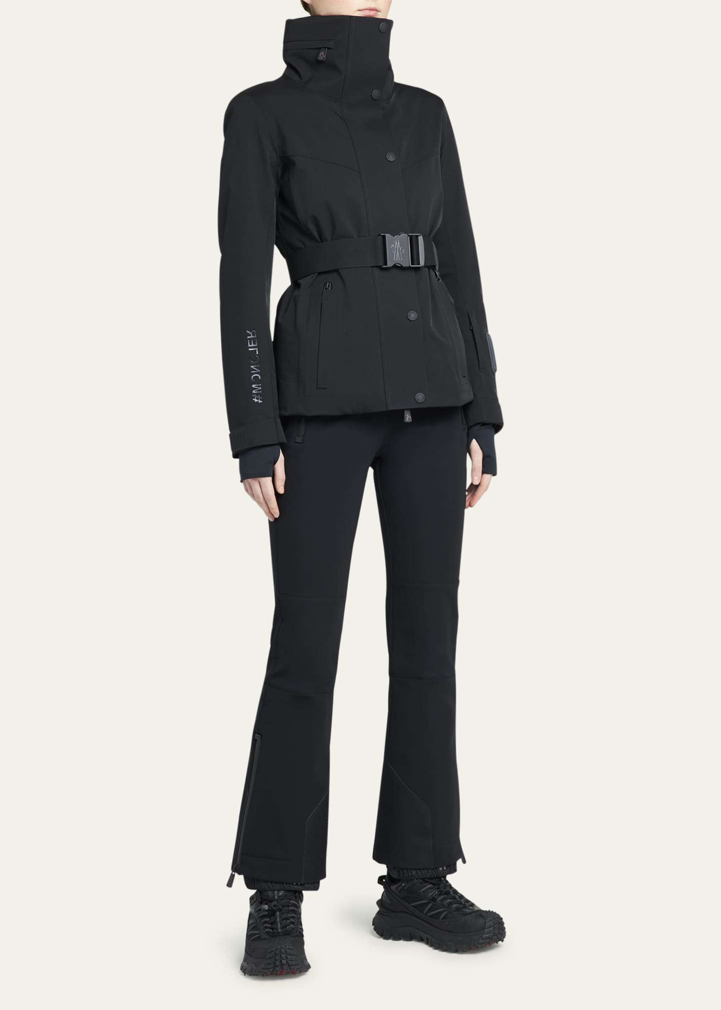 Moncler Hainet Belted Snow Jacket - Bergdorf Goodman