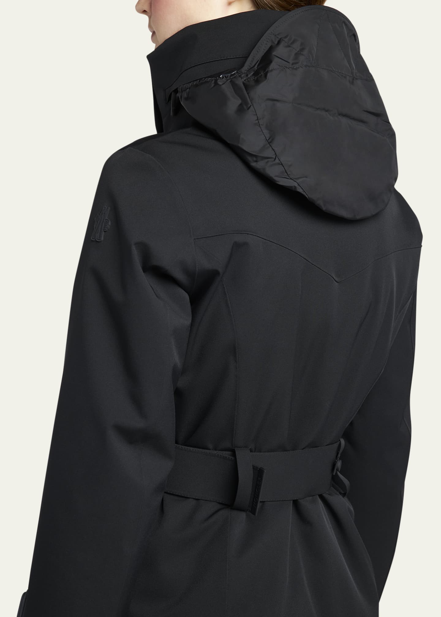 Moncler Hainet Belted Snow Jacket Bergdorf Goodman