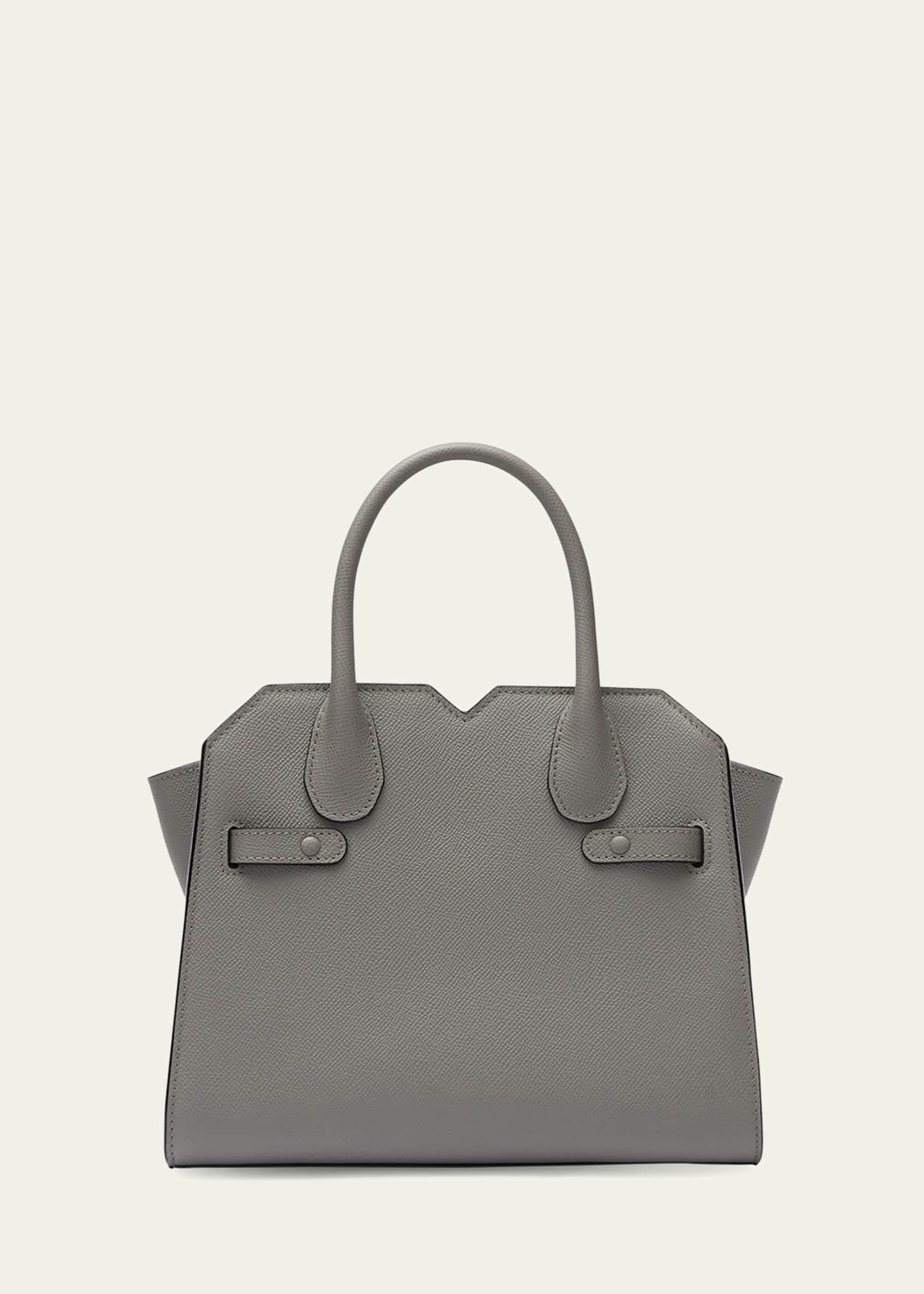 Valextra Milano Mini Leather Tote Bag Image 3 of 5