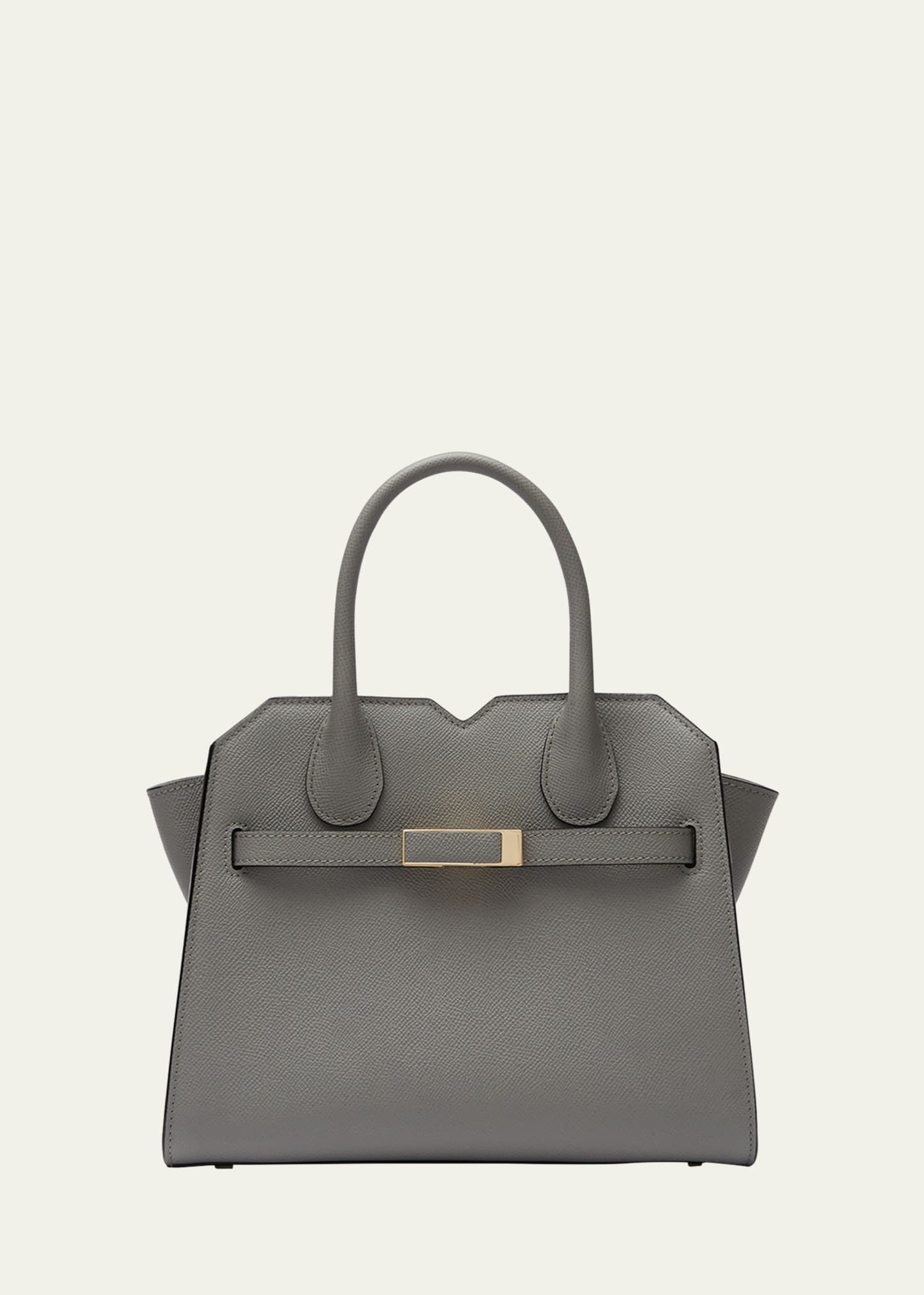 Valextra Milano Mini Leather Tote Bag Image 1 of 5