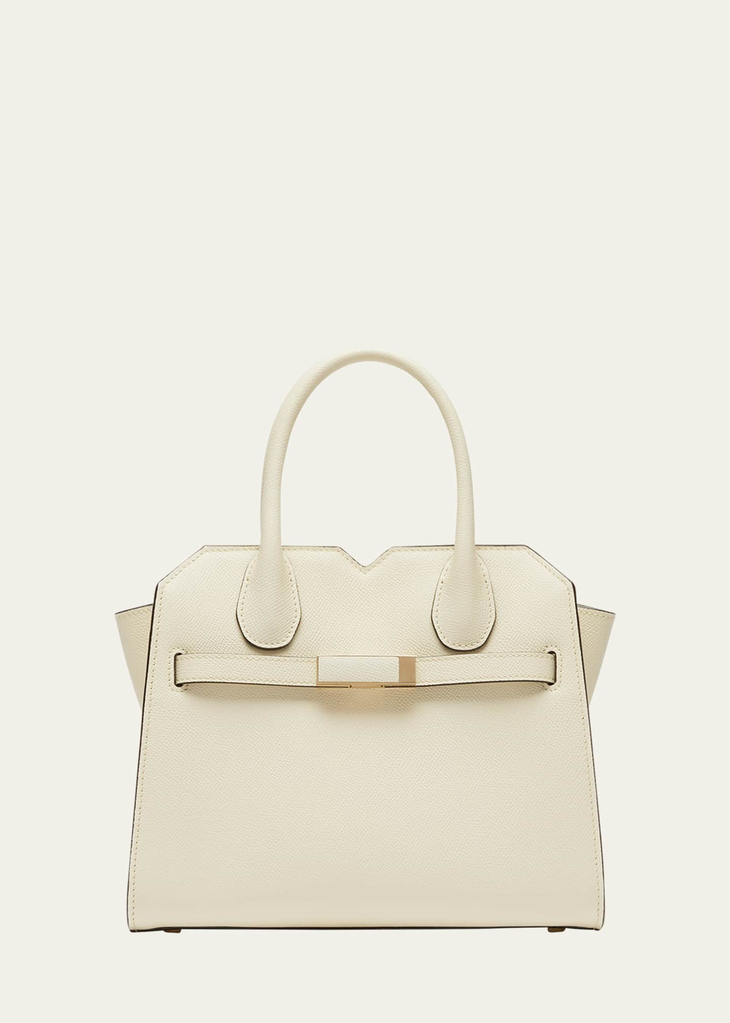 Valextra Milano Mini Leather Tote Bag Image 1 of 4