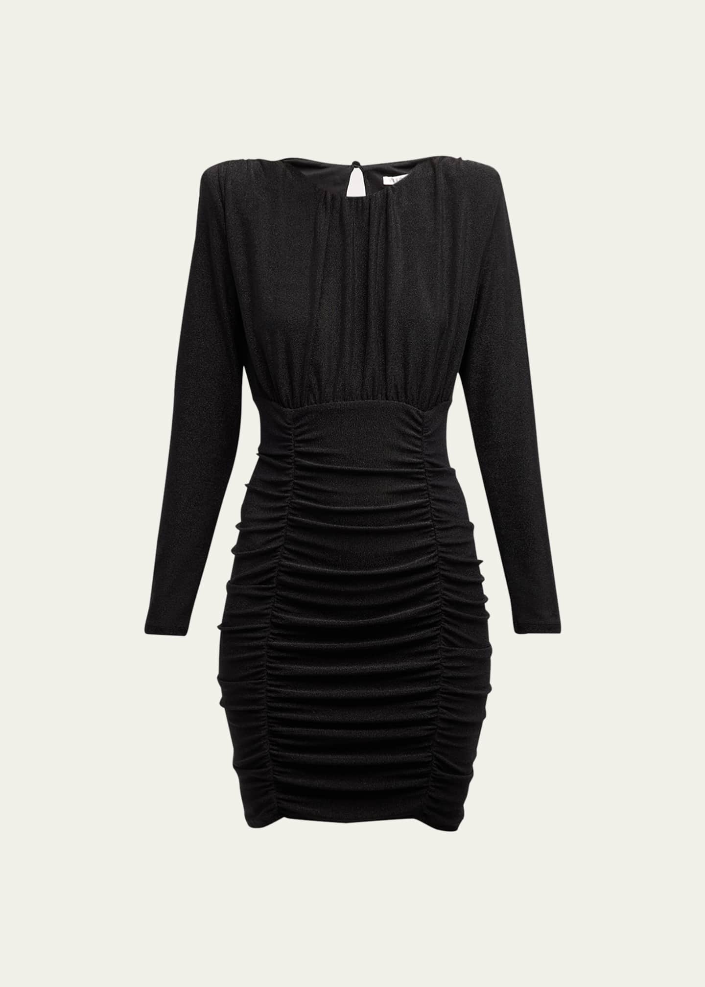 Veronica beard top black ruched dress
