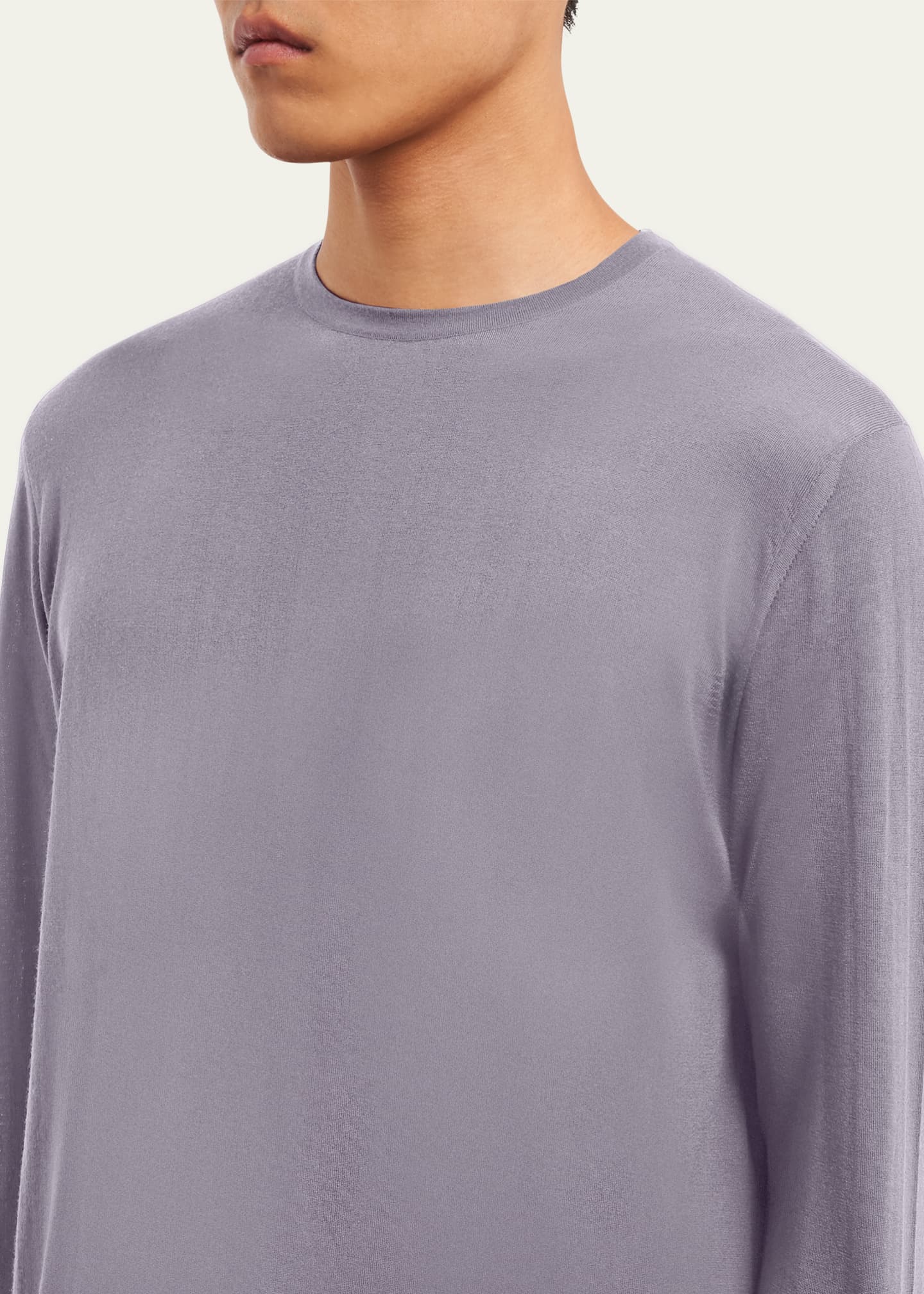 Prada Men's Superfine Wool Crewneck Sweater Image 5 of 5