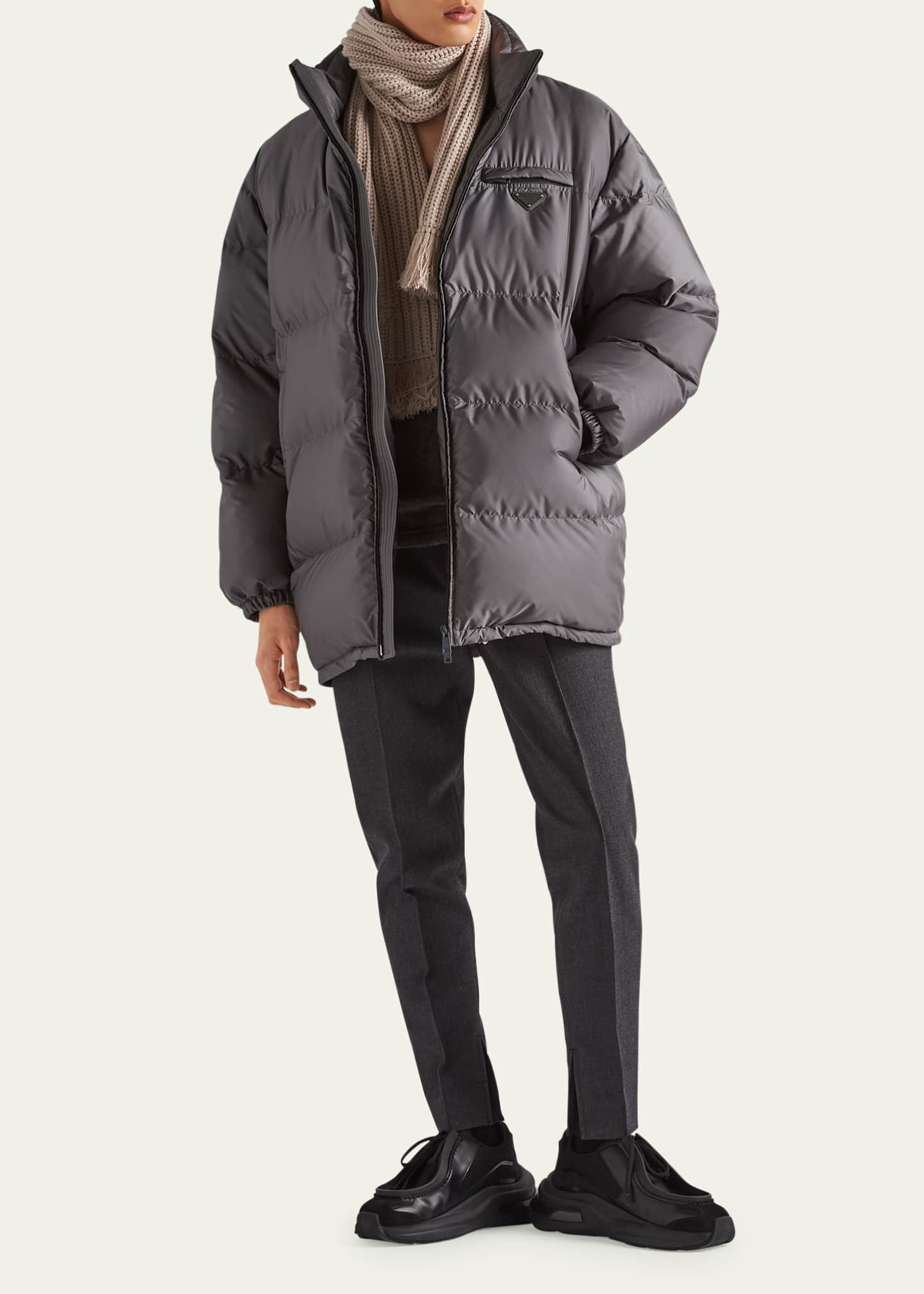 Re-Nylon puffer jacket