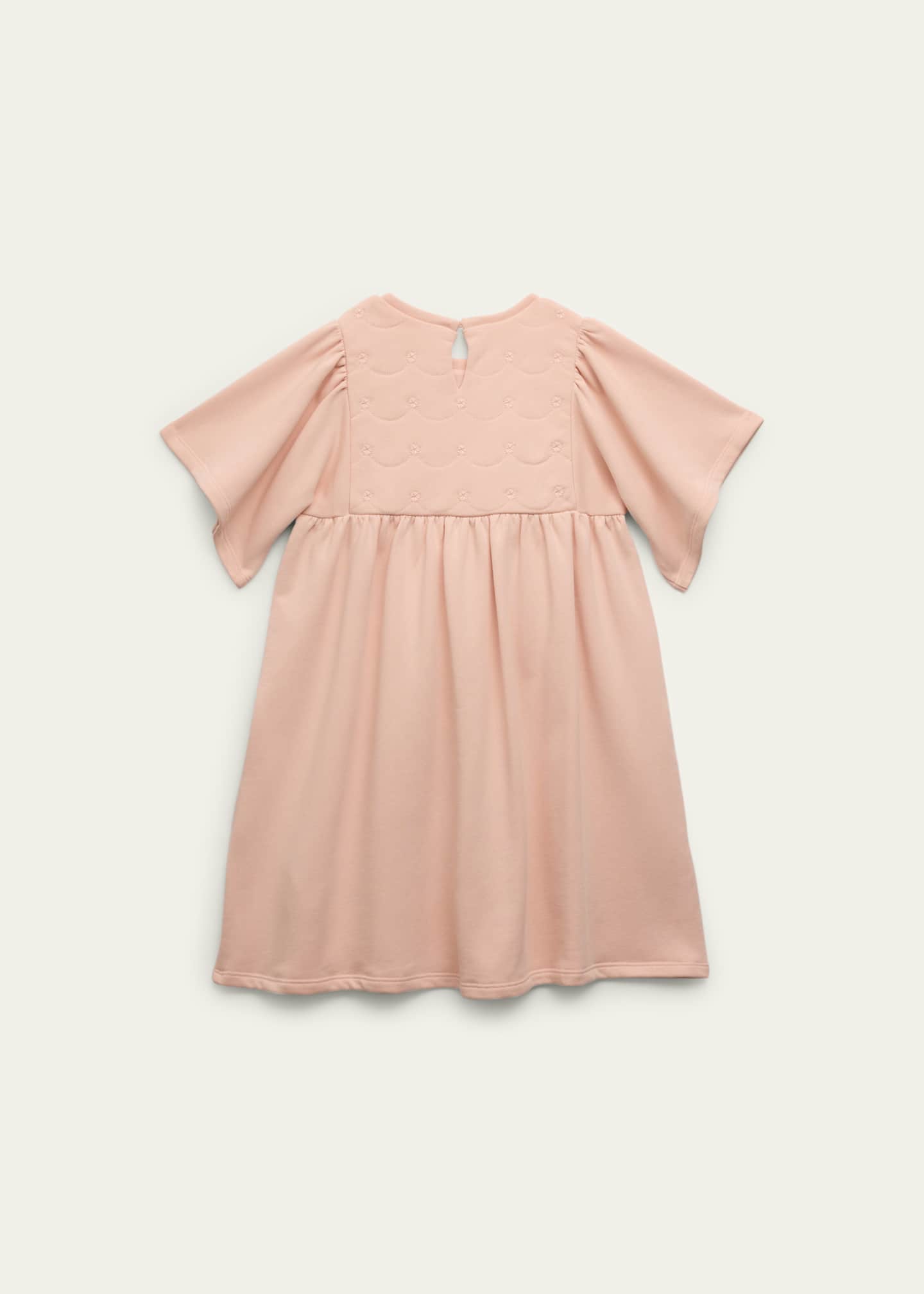 Chloe Girl s Flutter Sleeve Floral Embroidered Dress Size 8 14