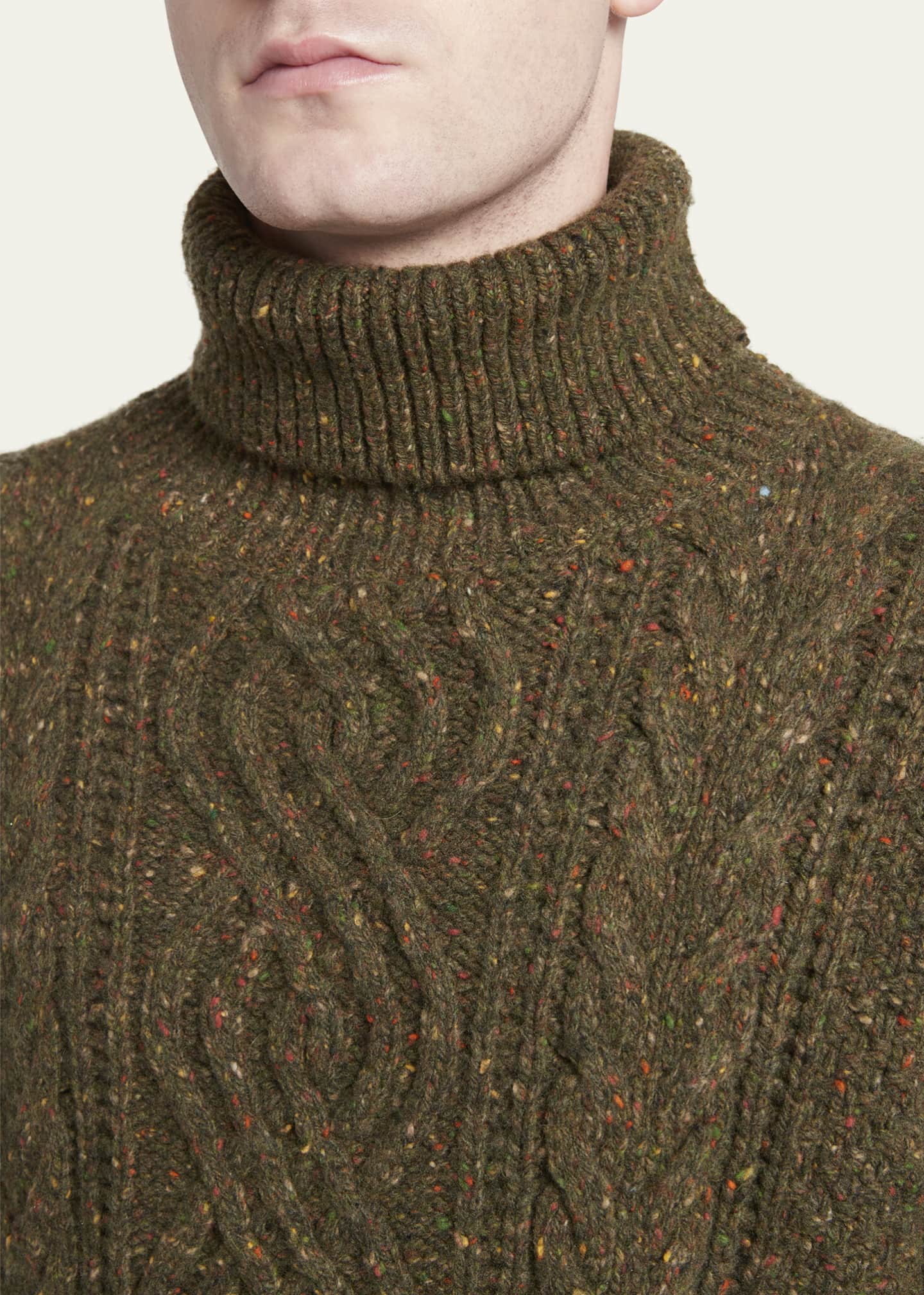 Loro Piana Men's Newcastle Wool-Cashmere Turtleneck Sweater - Bergdorf ...