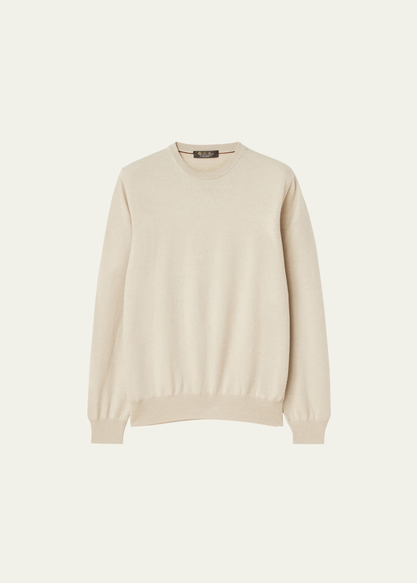 Loro Piana Men's Baby Cashmere Crewneck Sweater Image 1 of 5