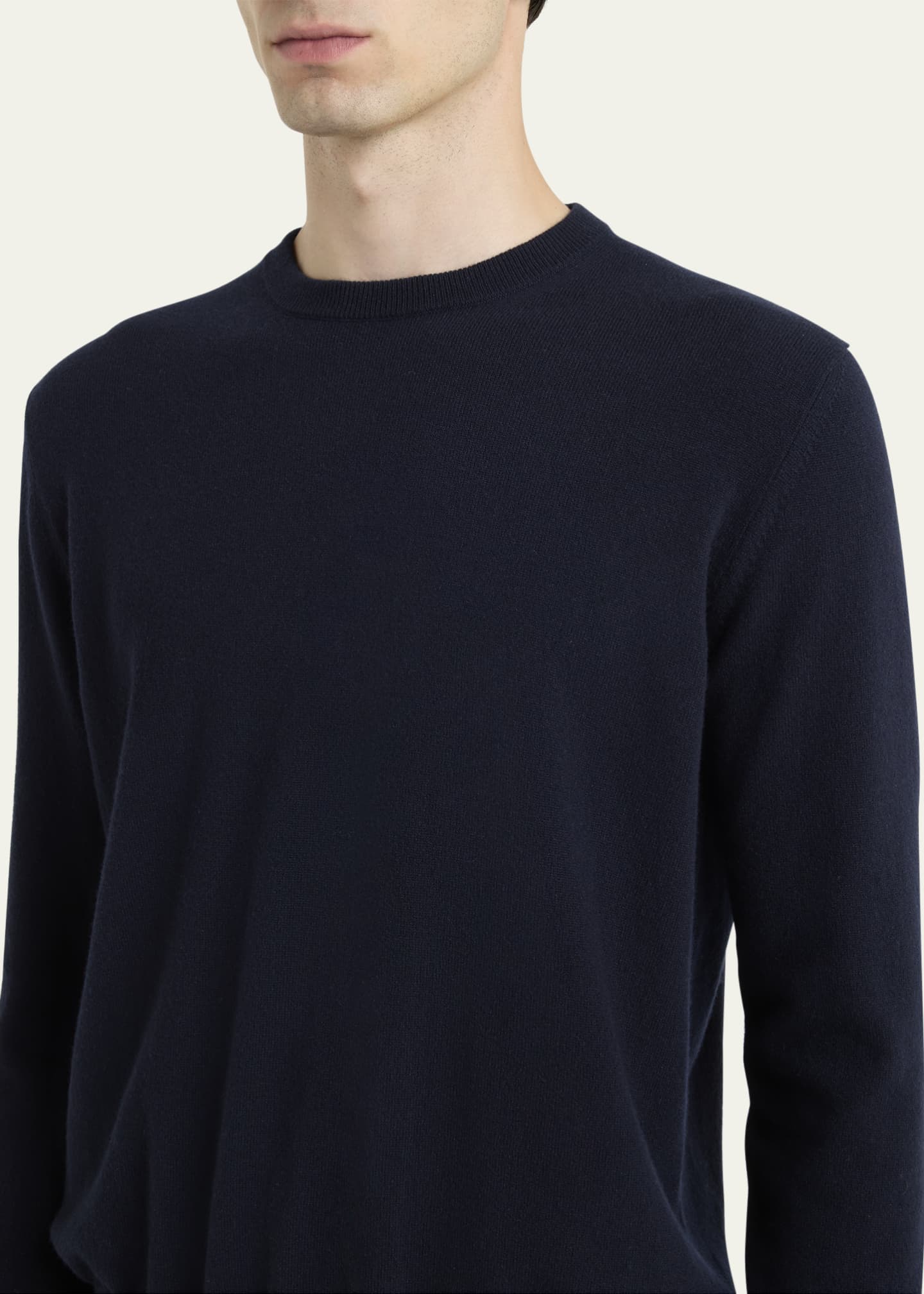 Loro Piana Men's Baby Cashmere Crewneck Sweater - Bergdorf Goodman