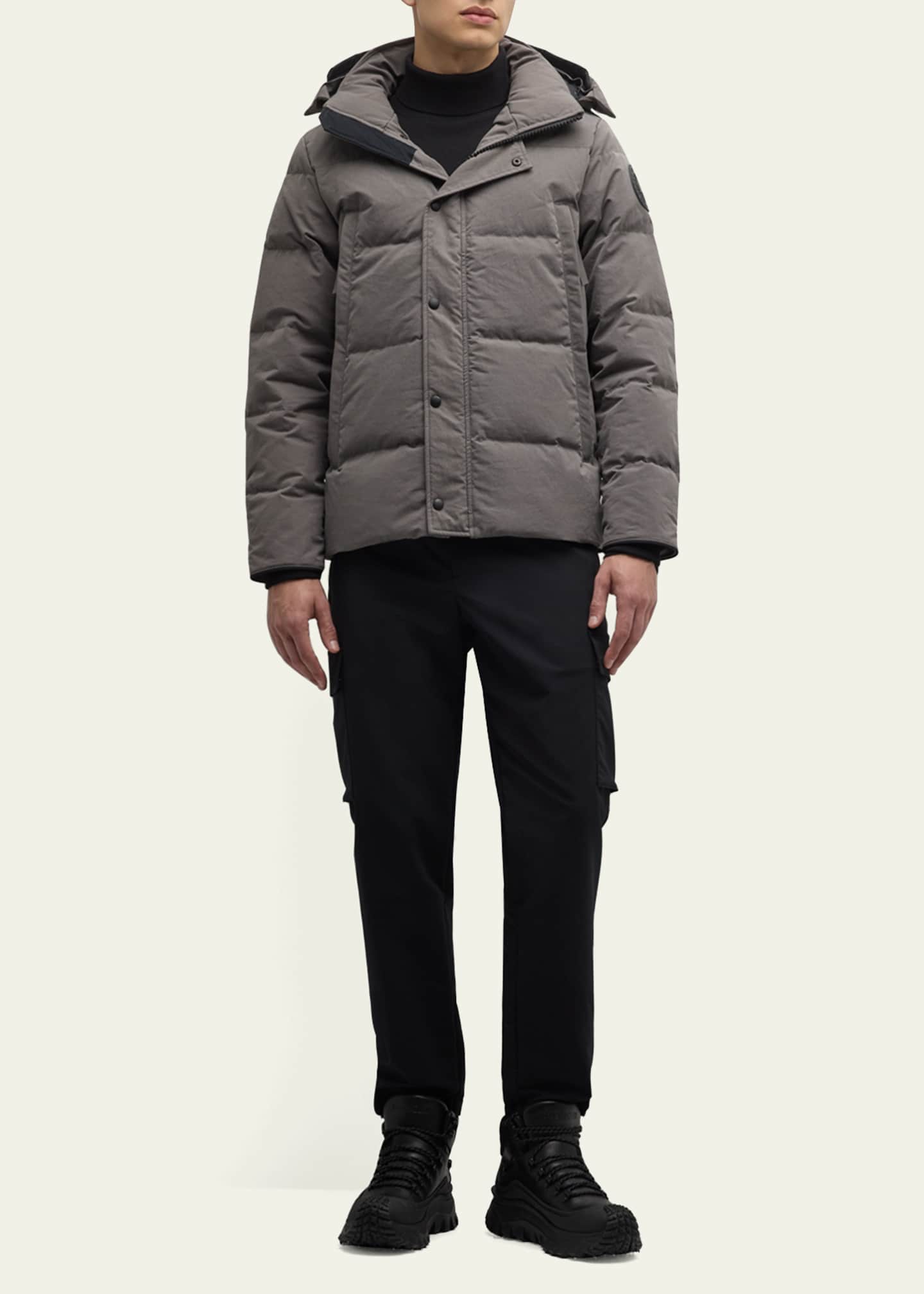 Canada Goose Men's Coated Wyndham Black Label Parka - Bergdorf Goodman