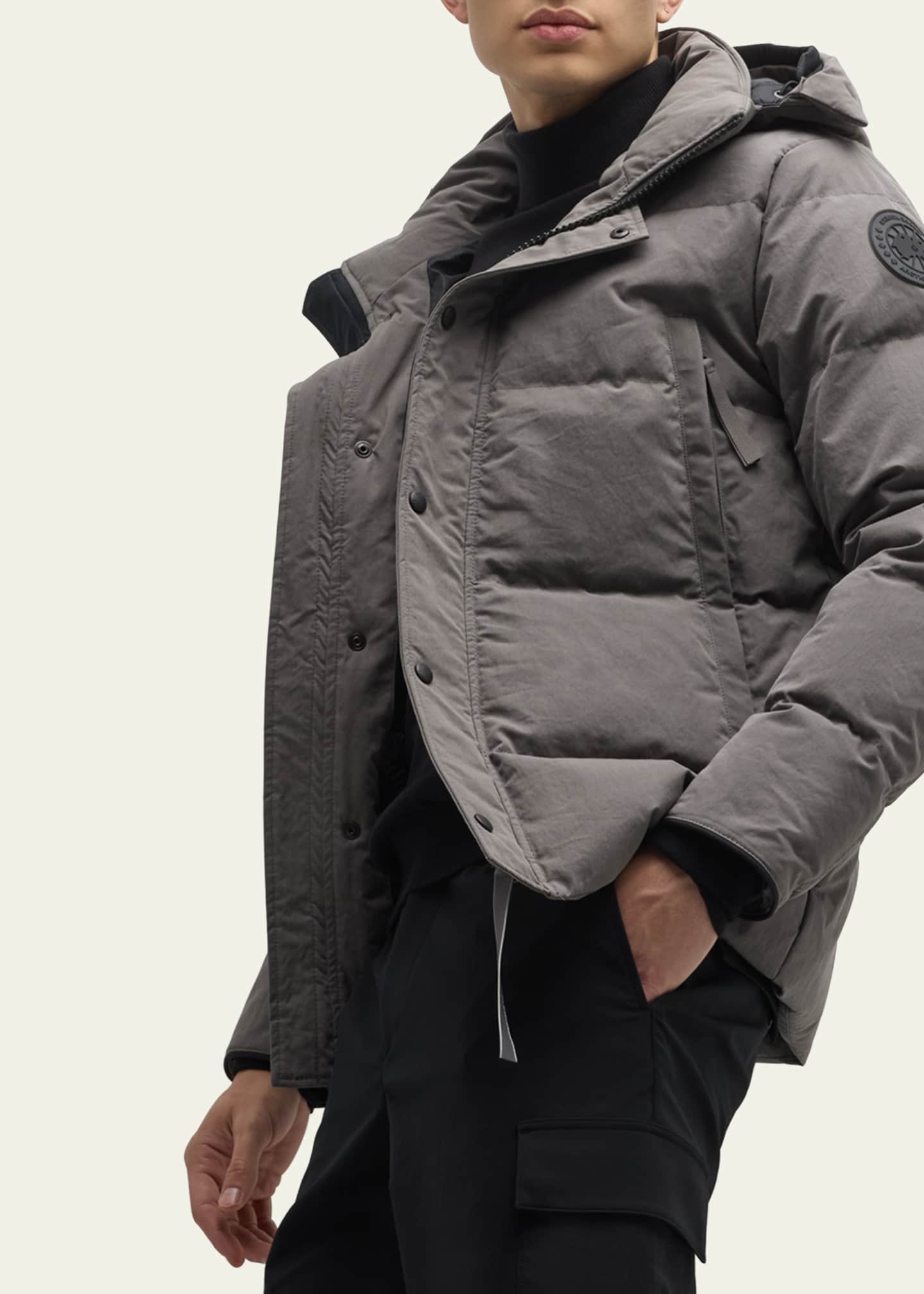 Canada Goose Men's Coated Wyndham Black Label Parka - Bergdorf Goodman