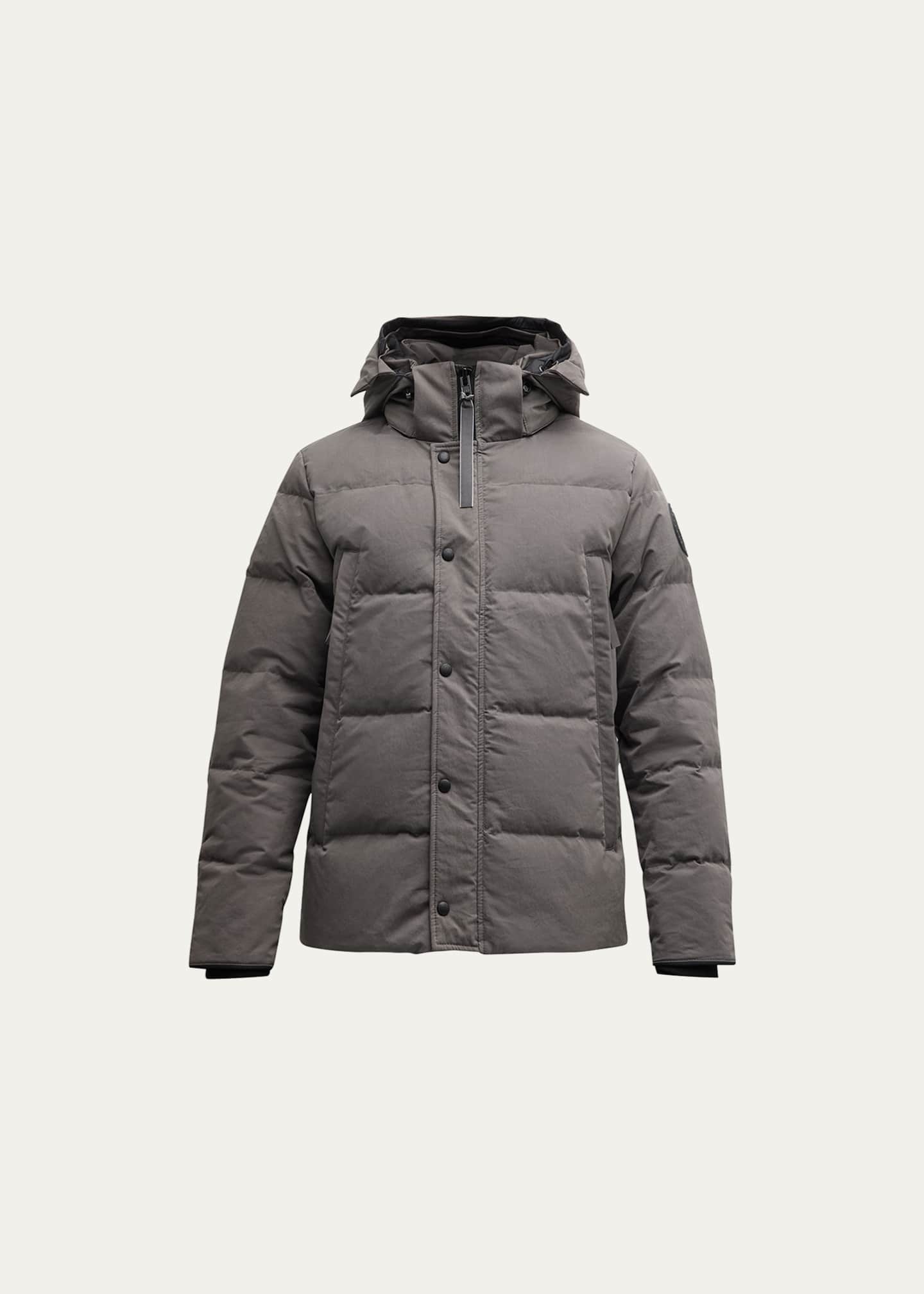 ULTERIOR　WOOL FLANNEL F/T PARKA - BLACK Canada Goose Men's Coated Wyndham Black Label Parka - Bergdorf Goodman