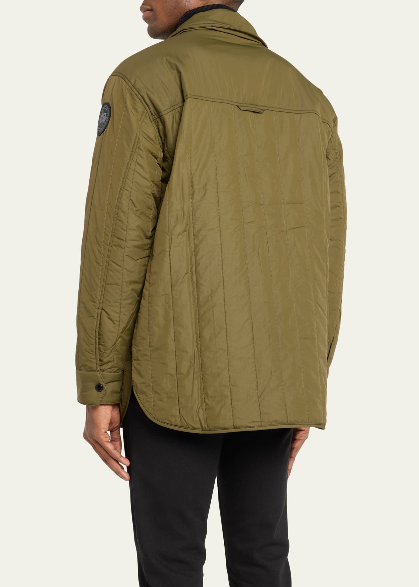 Stone island quilted overshirt store