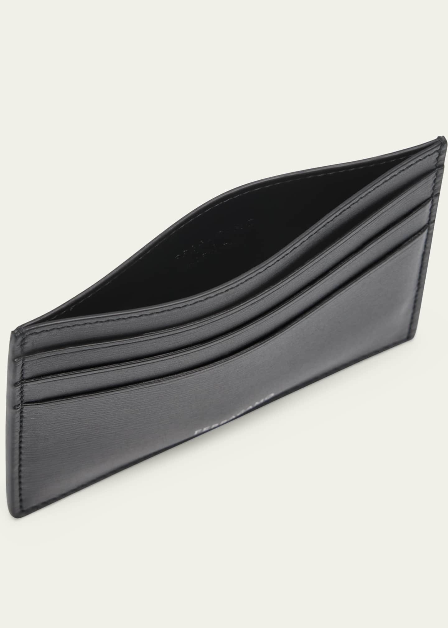 Ferragamo Men's Slim Leather Card Holder Image 4 of 4