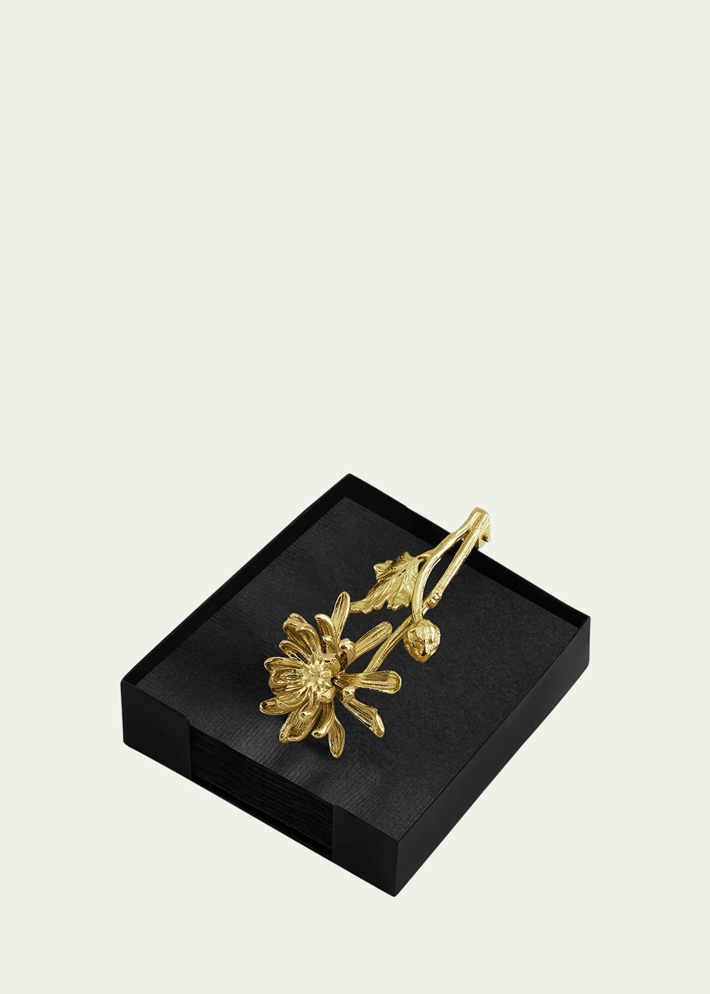 Michael Aram Dahlia Cocktail Napkin Holder Image 1 of 3