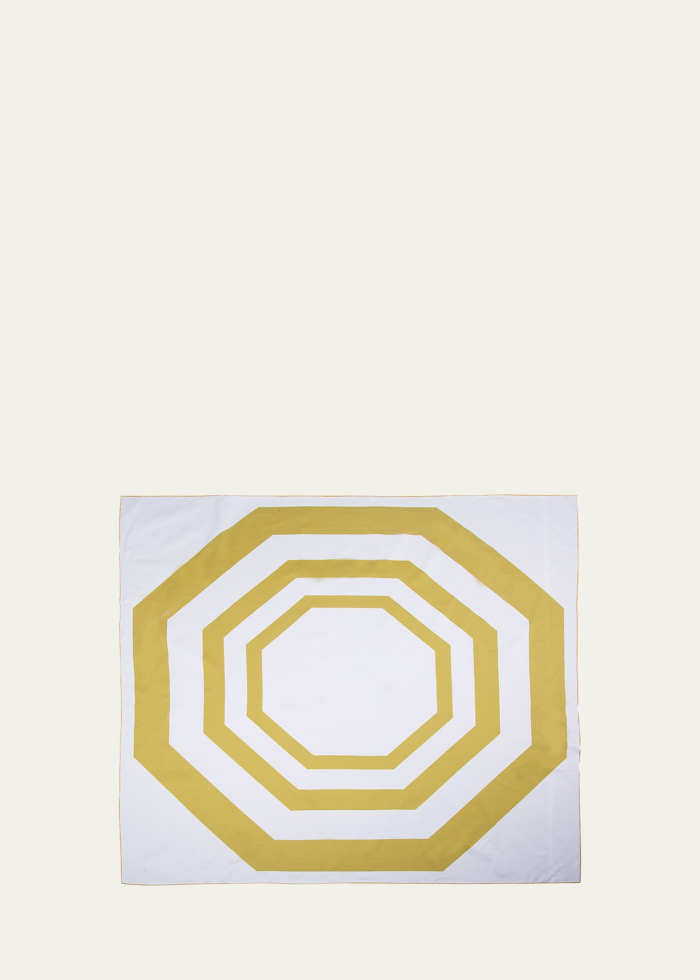 The Lino Essential Yellow Tablecloth, 71" Square Image 1 of 3