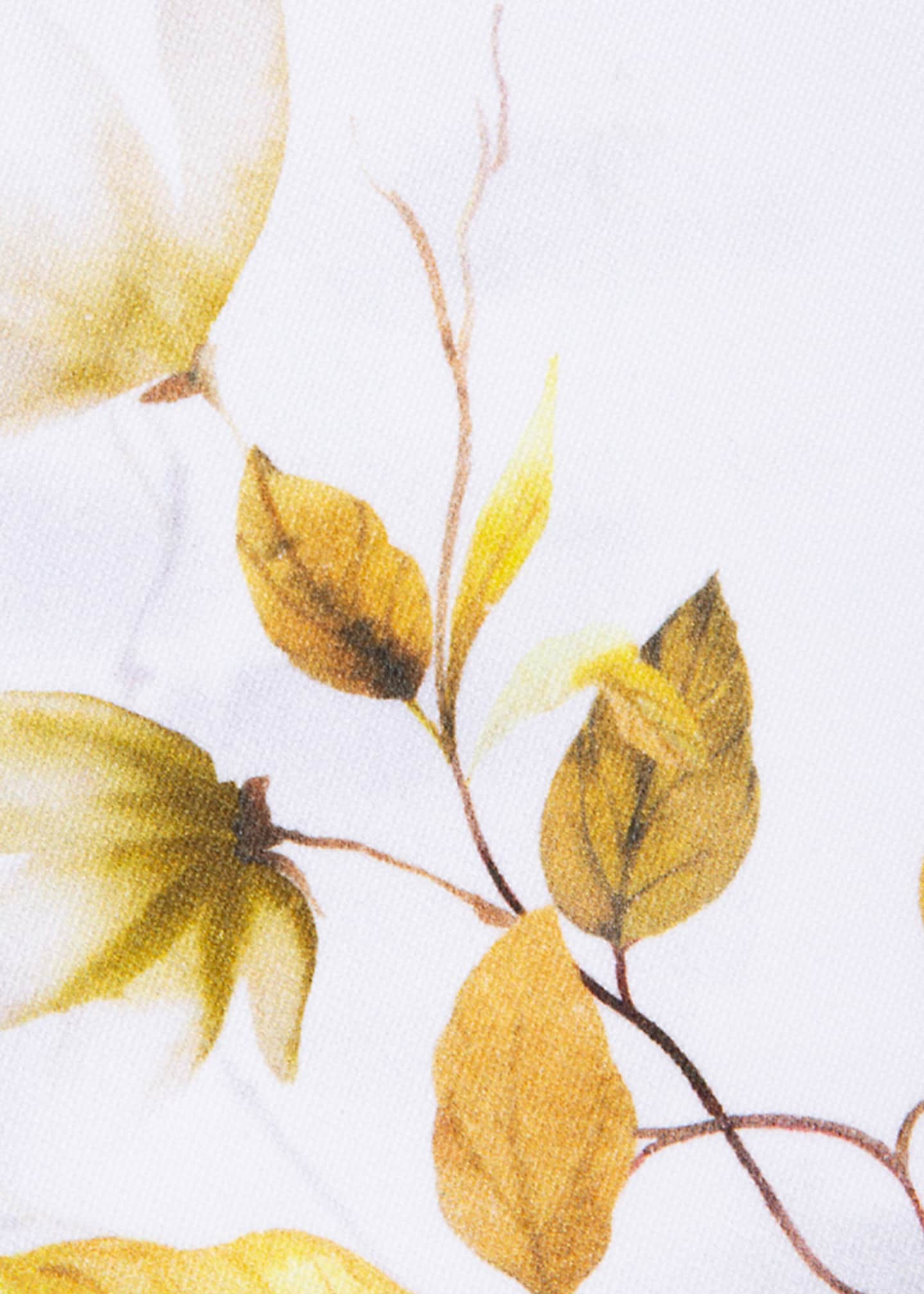 The Lino Japan Yellow Tablecloth, 71" Square Image 2 of 3