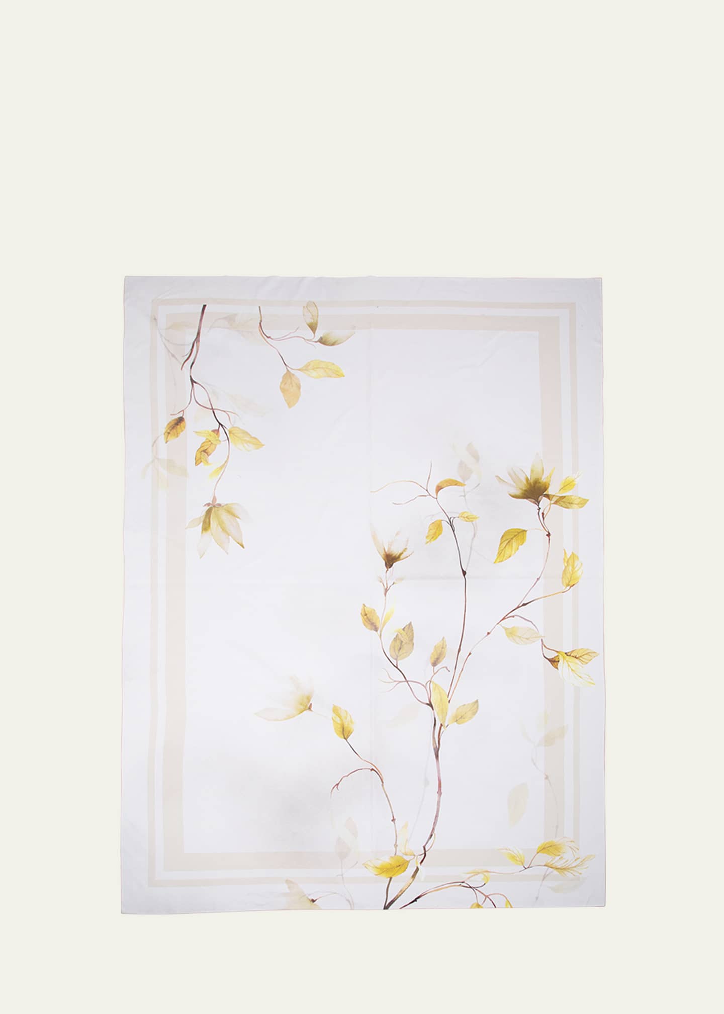 The Lino Japan Yellow Tablecloth, 71" Square Image 1 of 3